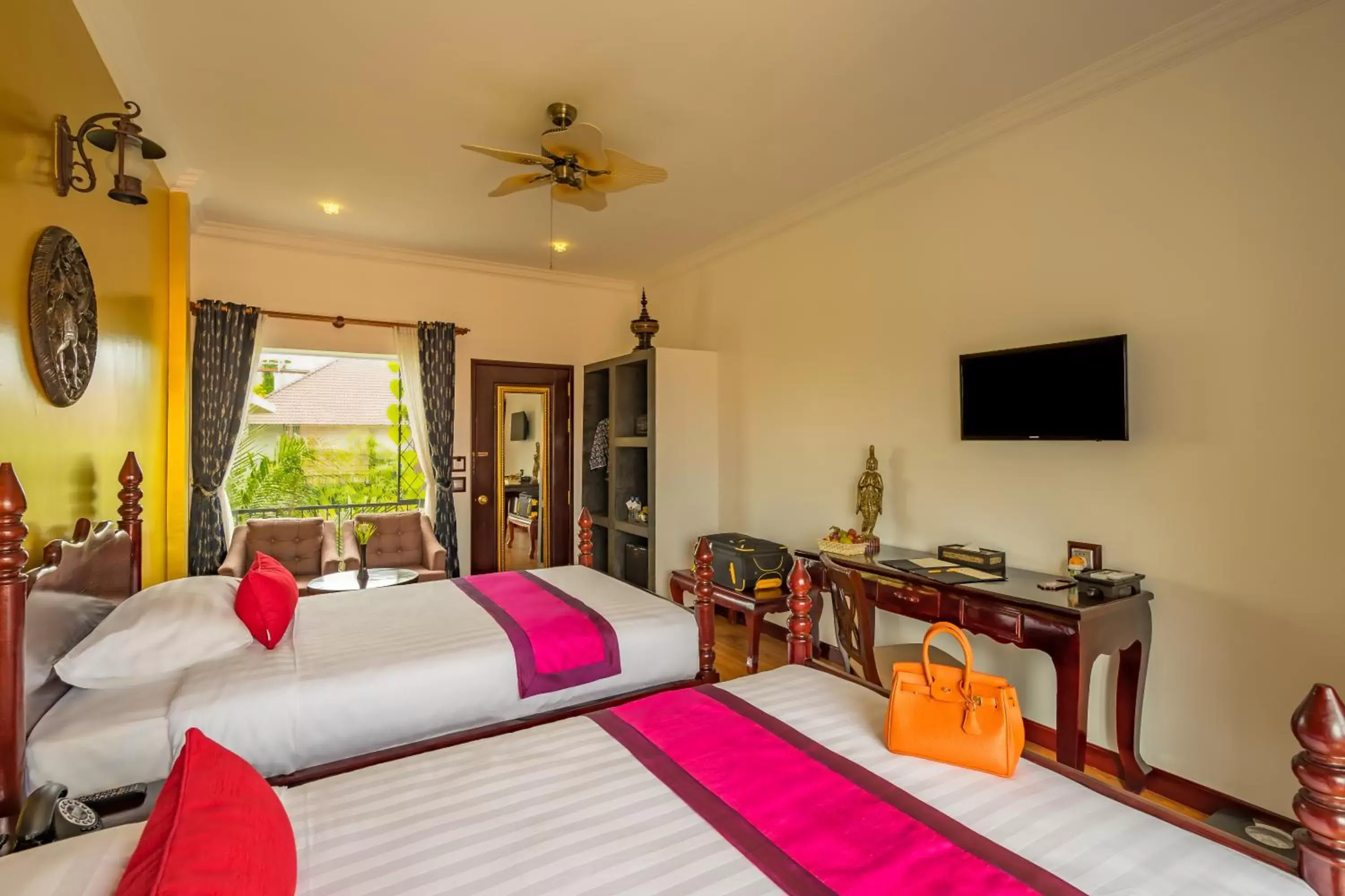 Seating area in Beyond Yangon Inn