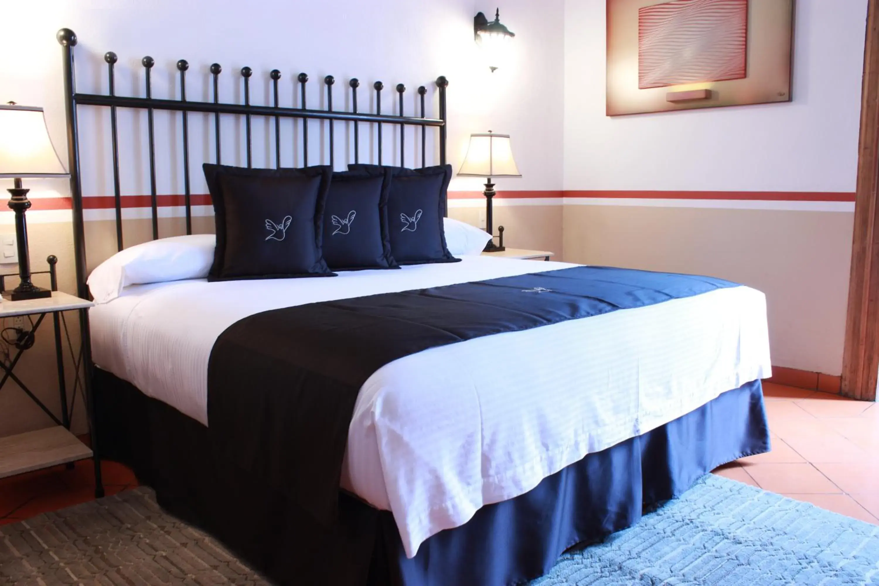 Bed in Hotel de la Paz Bed in Hotel de la Paz