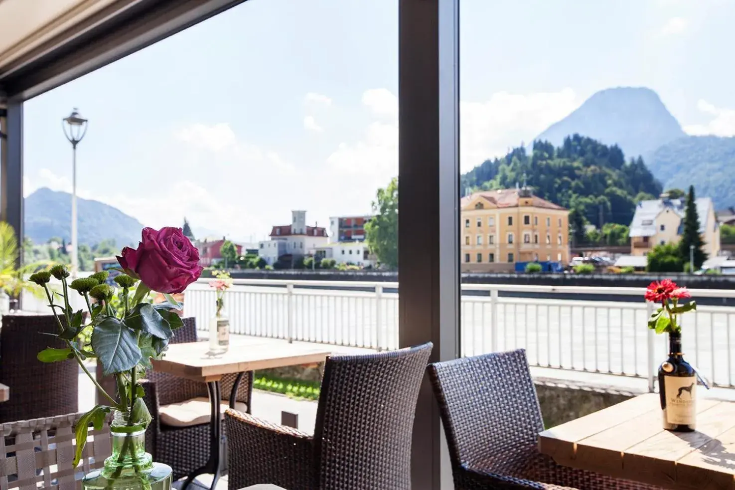 Balcony/Terrace in Boutique Hotel im Auracher Lochl