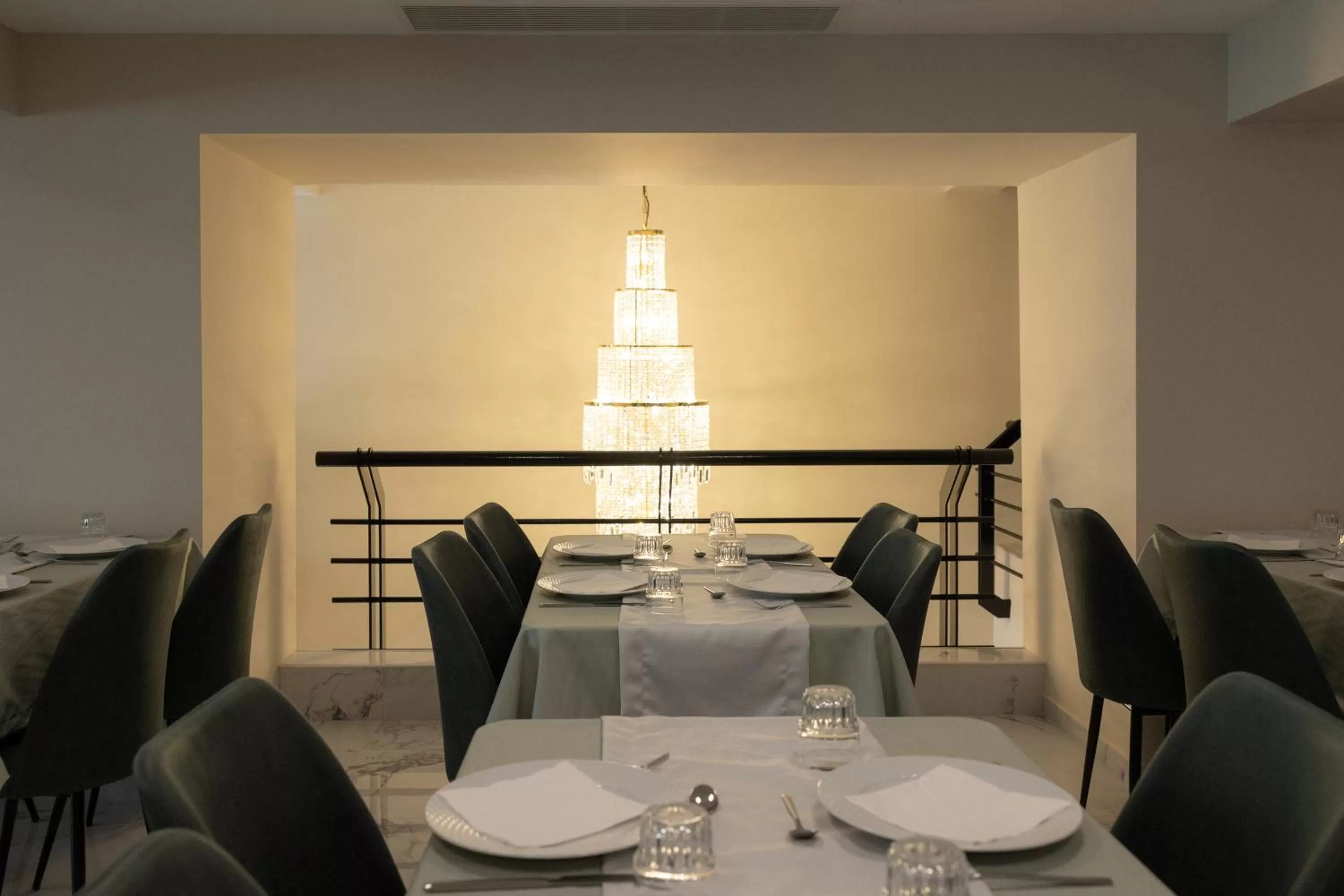 Dining area in Modern Revival Luxury Hotel