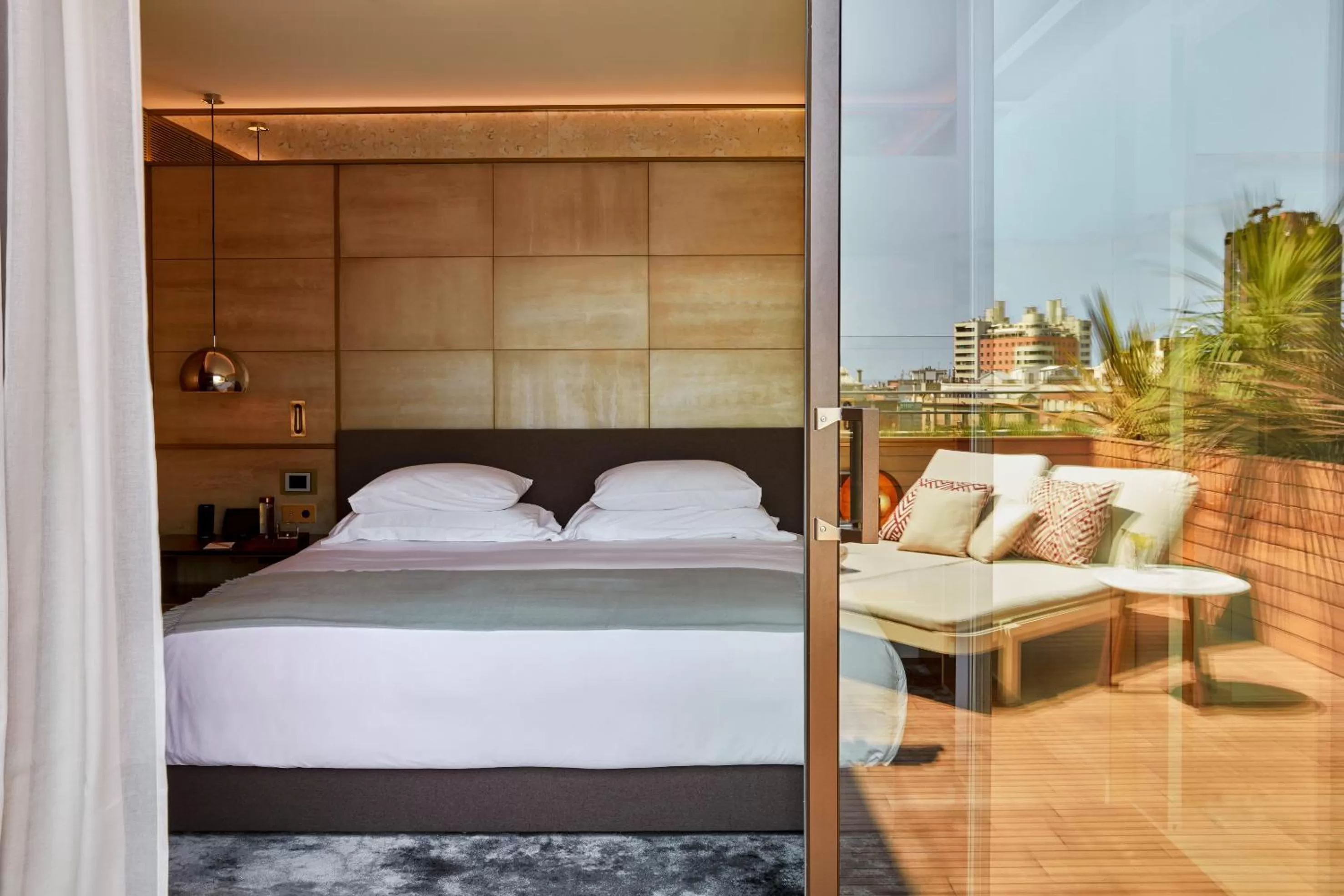 Balcony/Terrace, Bed in Almanac Barcelona