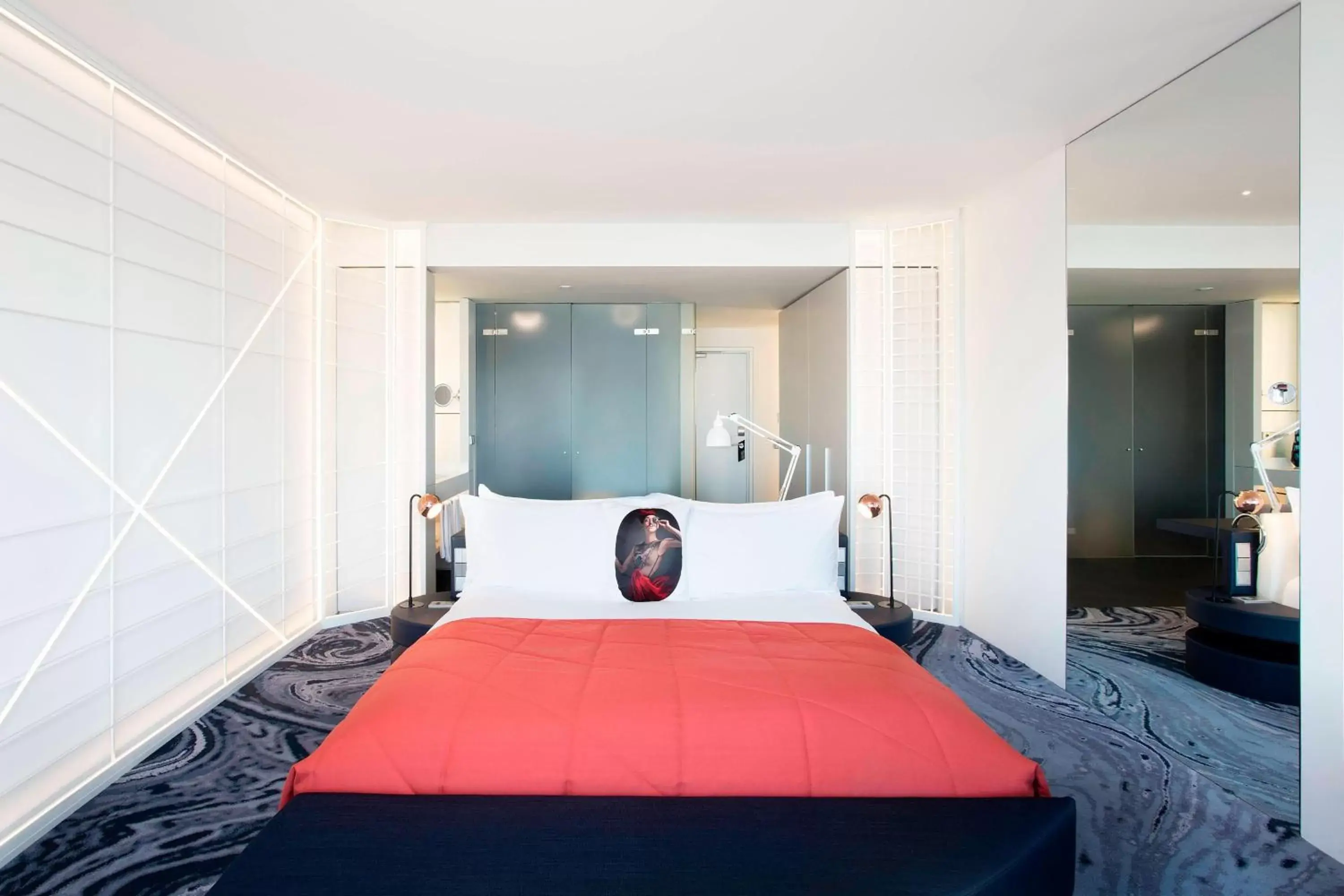 Photo of the whole room, Bed in W Barcelona
