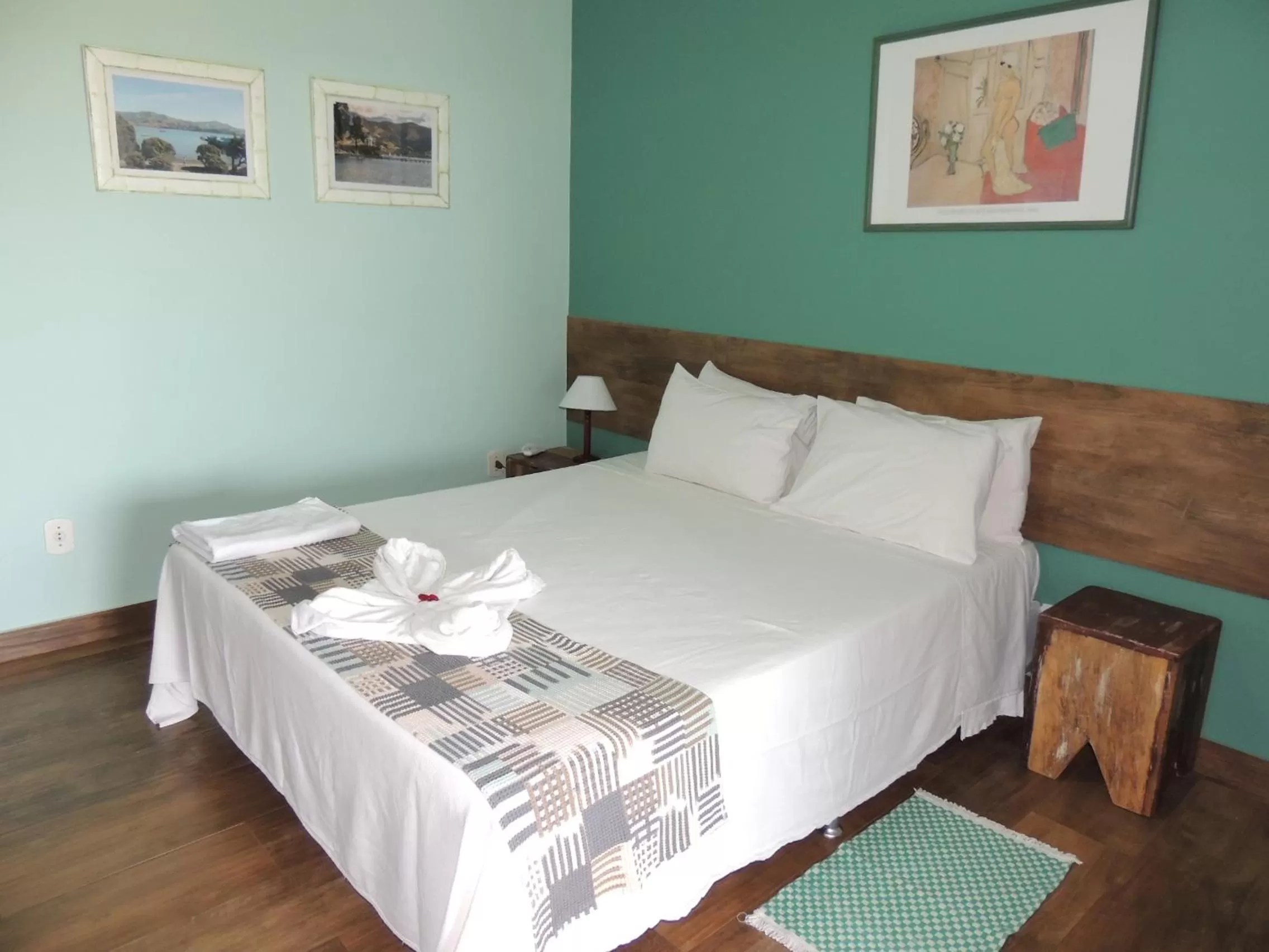 Bed in Pousada Akaroa