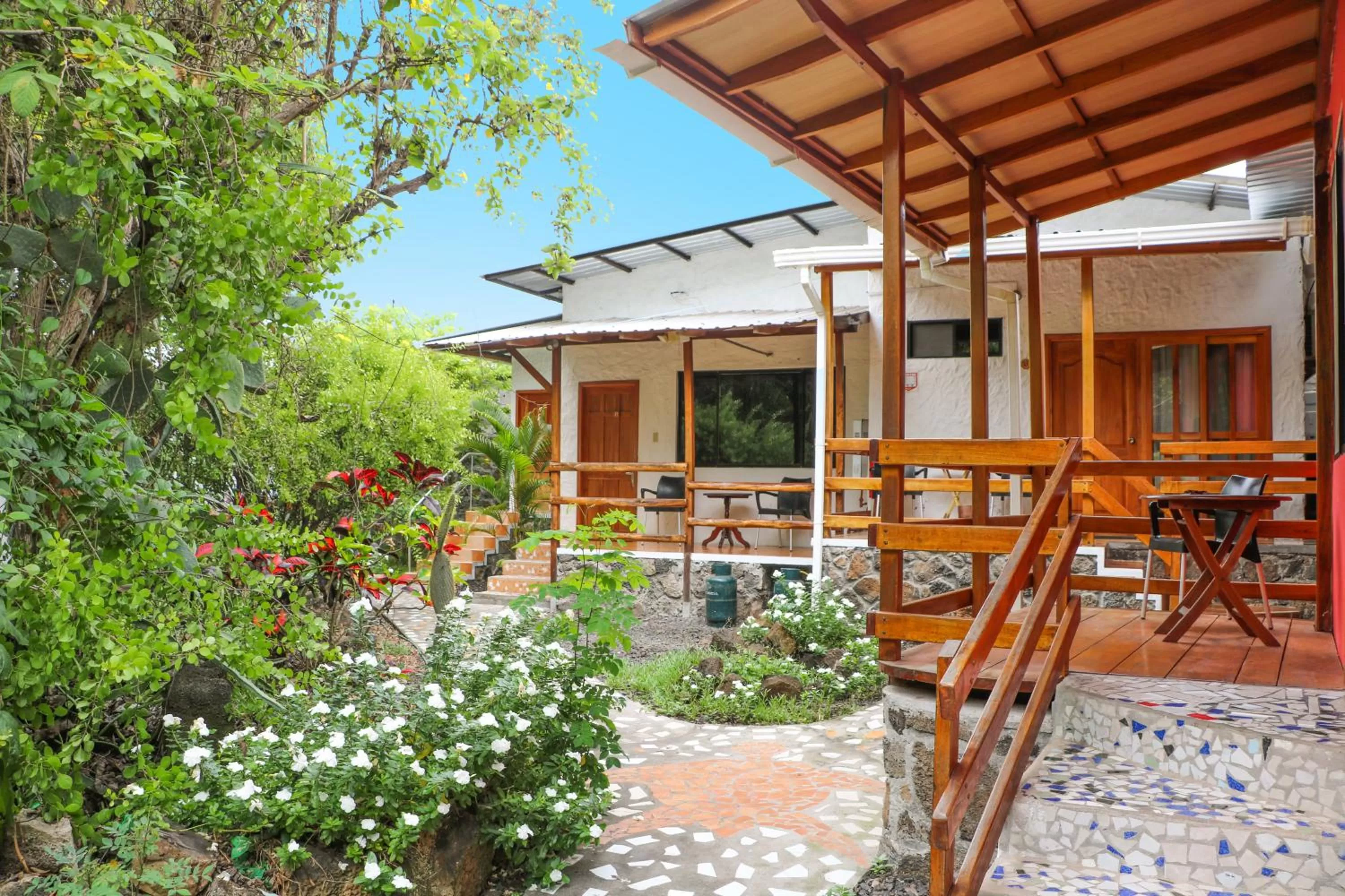 Patio in La Peregrina Galapagos B&B