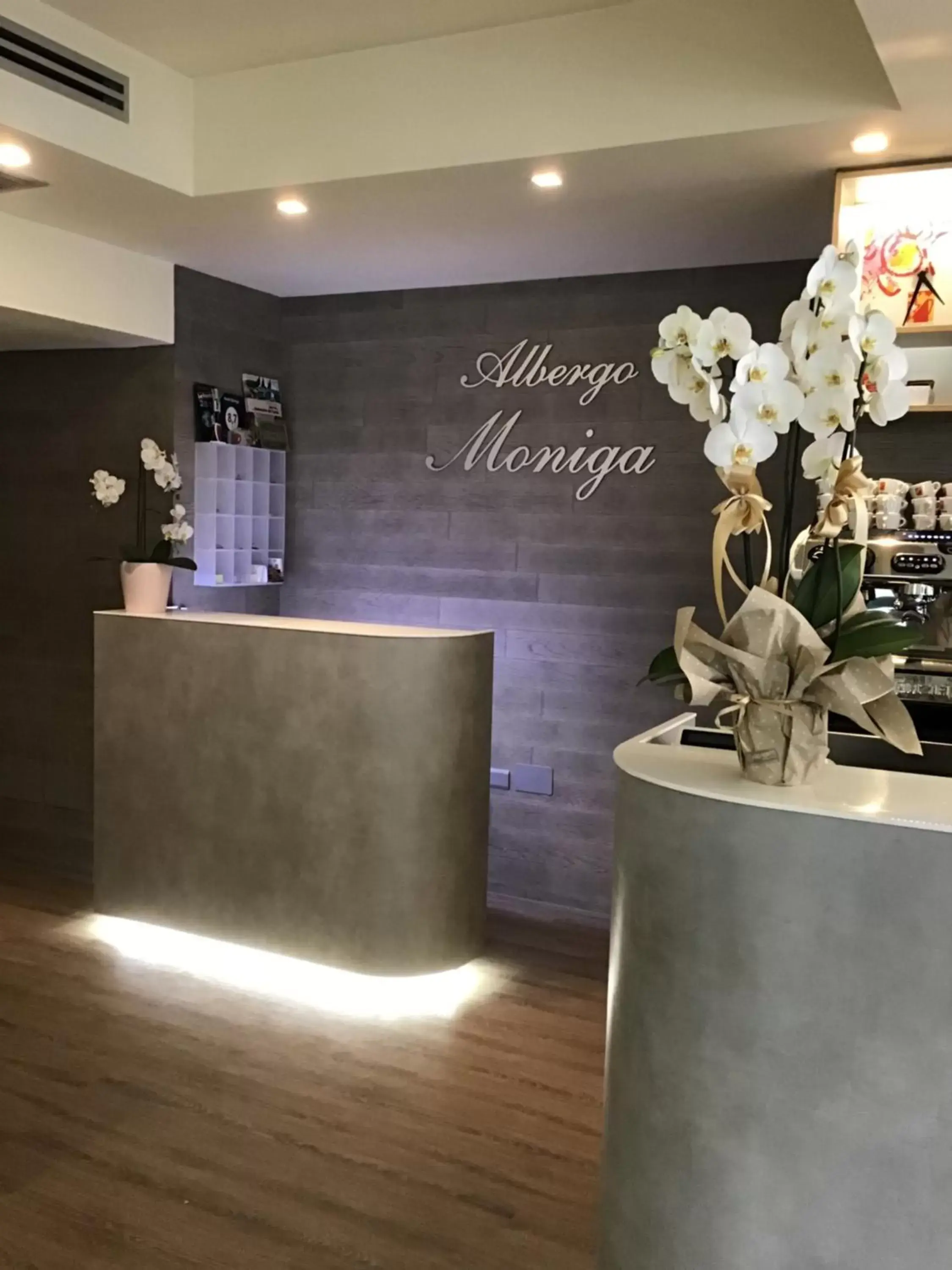 Lobby/Reception in Hotel Moniga