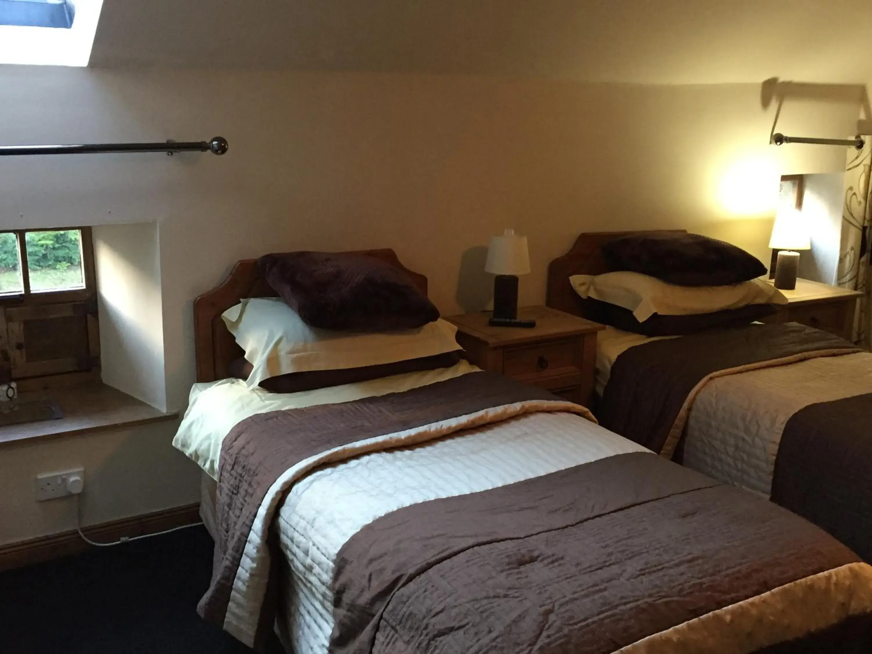 Bedroom, Bed in Lodge at Lochside
