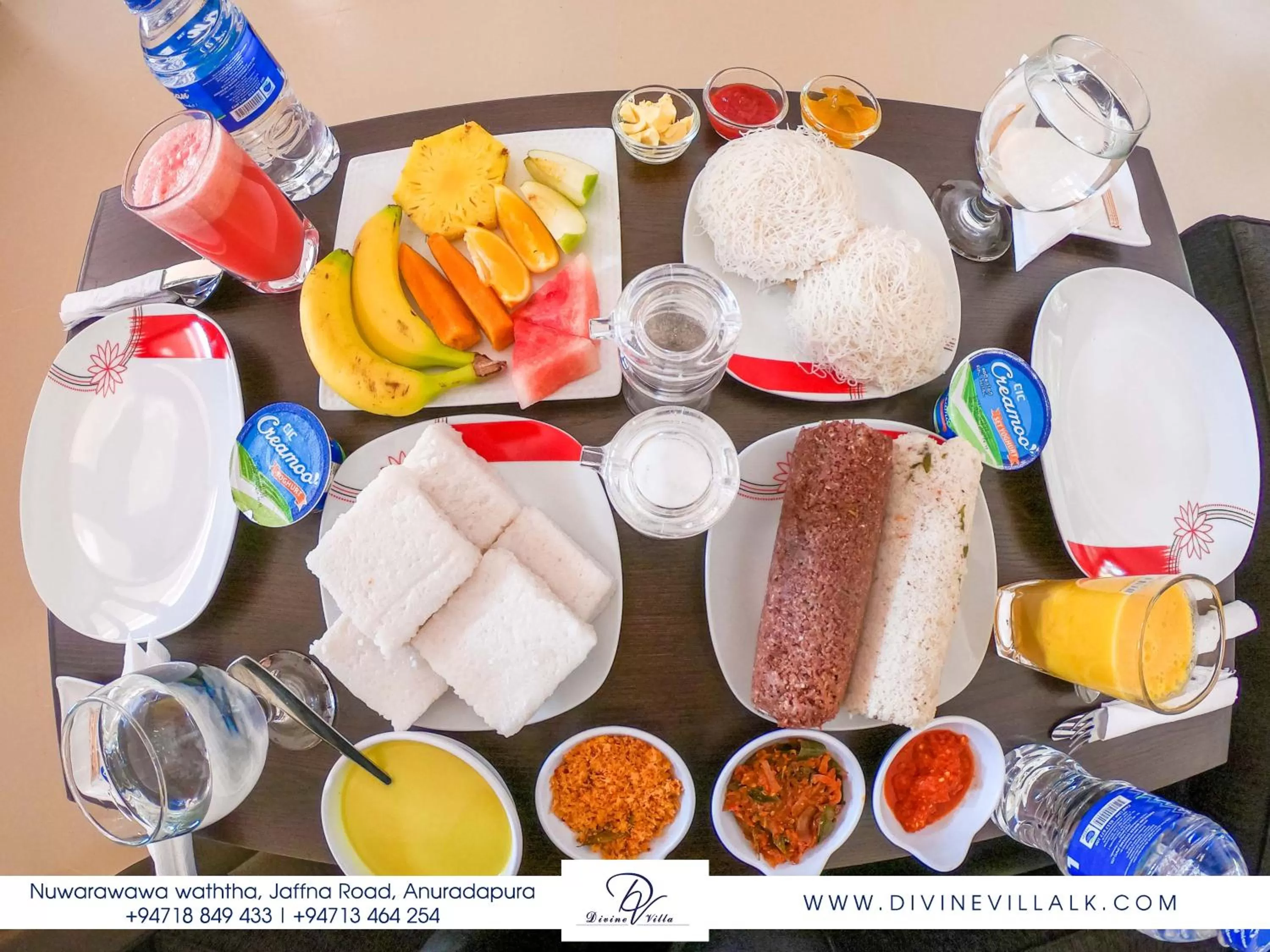 Food and drinks in Divine Villa