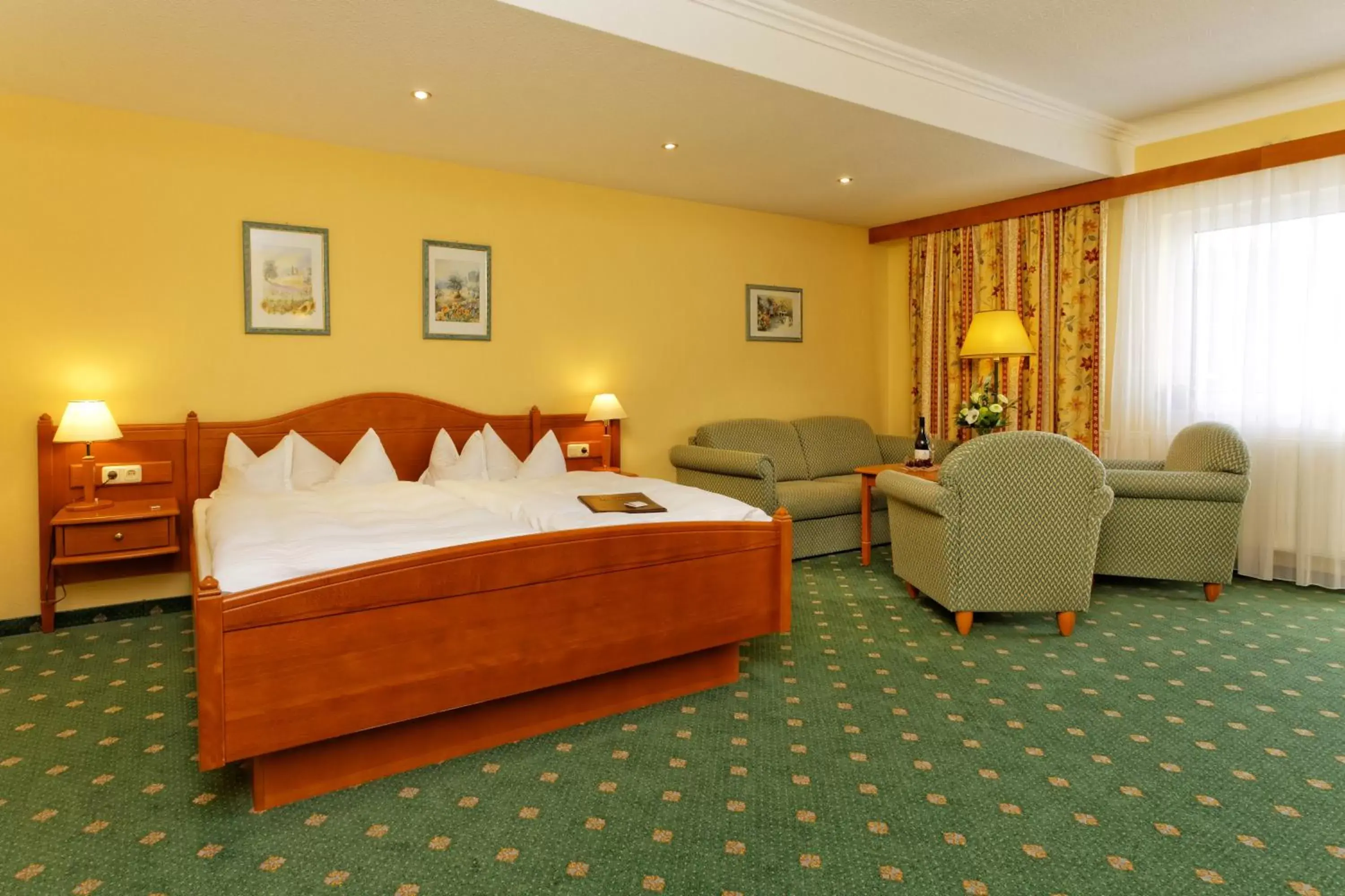 Bed in Hotel Nordkap