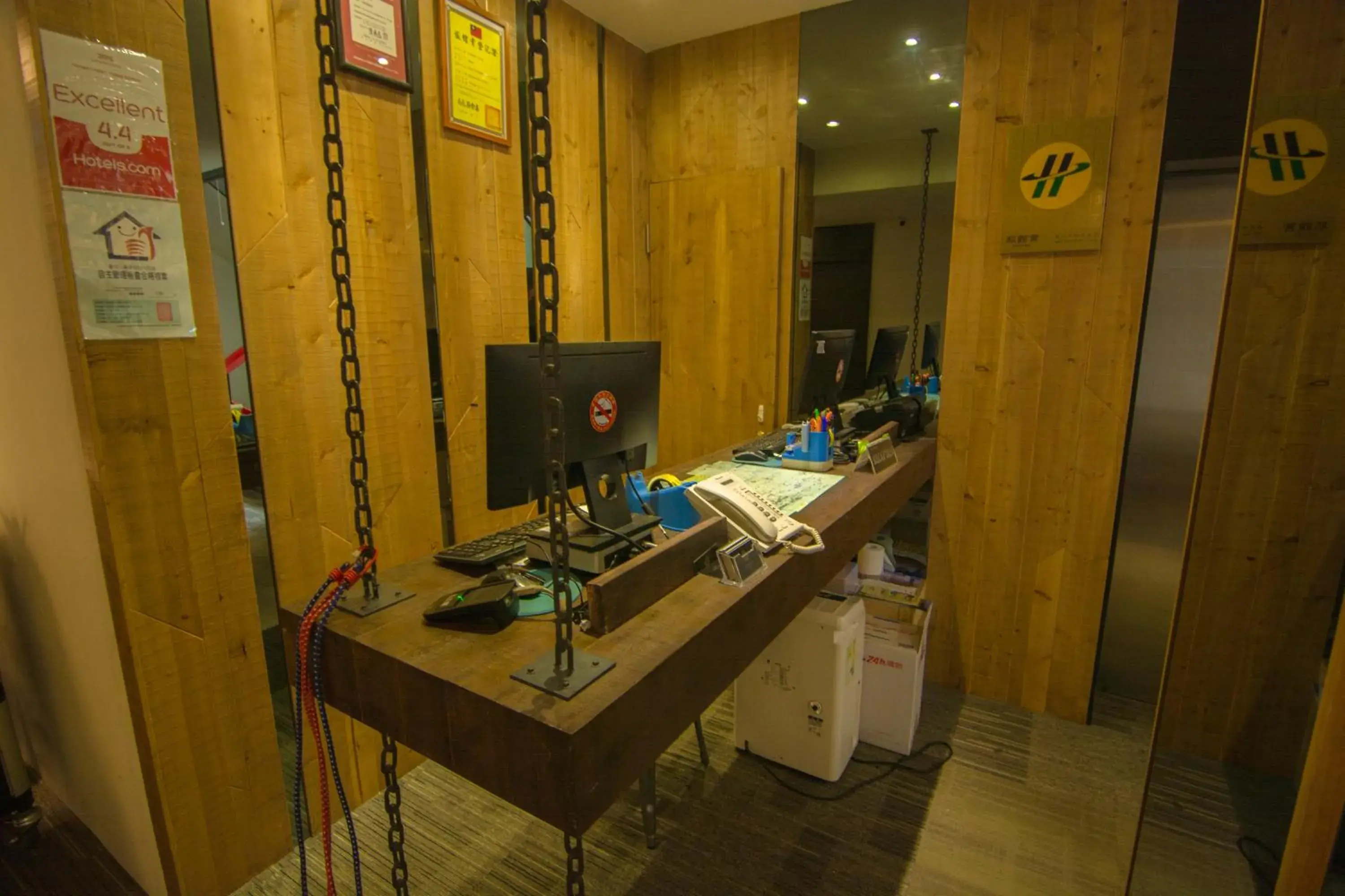 Lobby or reception in O2 Hotel Taipei Main Station Lobby or reception in O2 Hotel Taipei Main Station