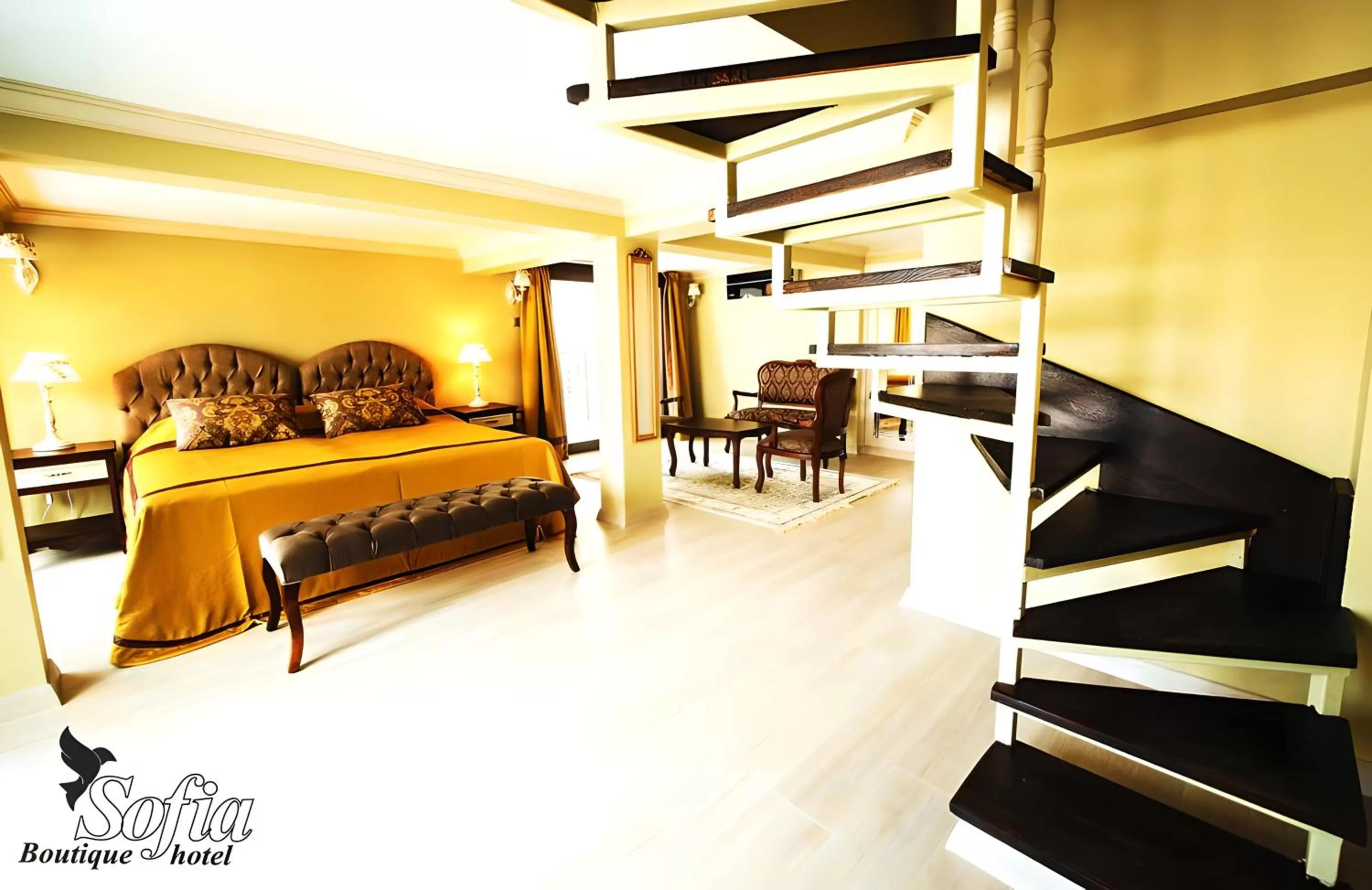 Bed in SOFIA BOUTIQUE HOTEL