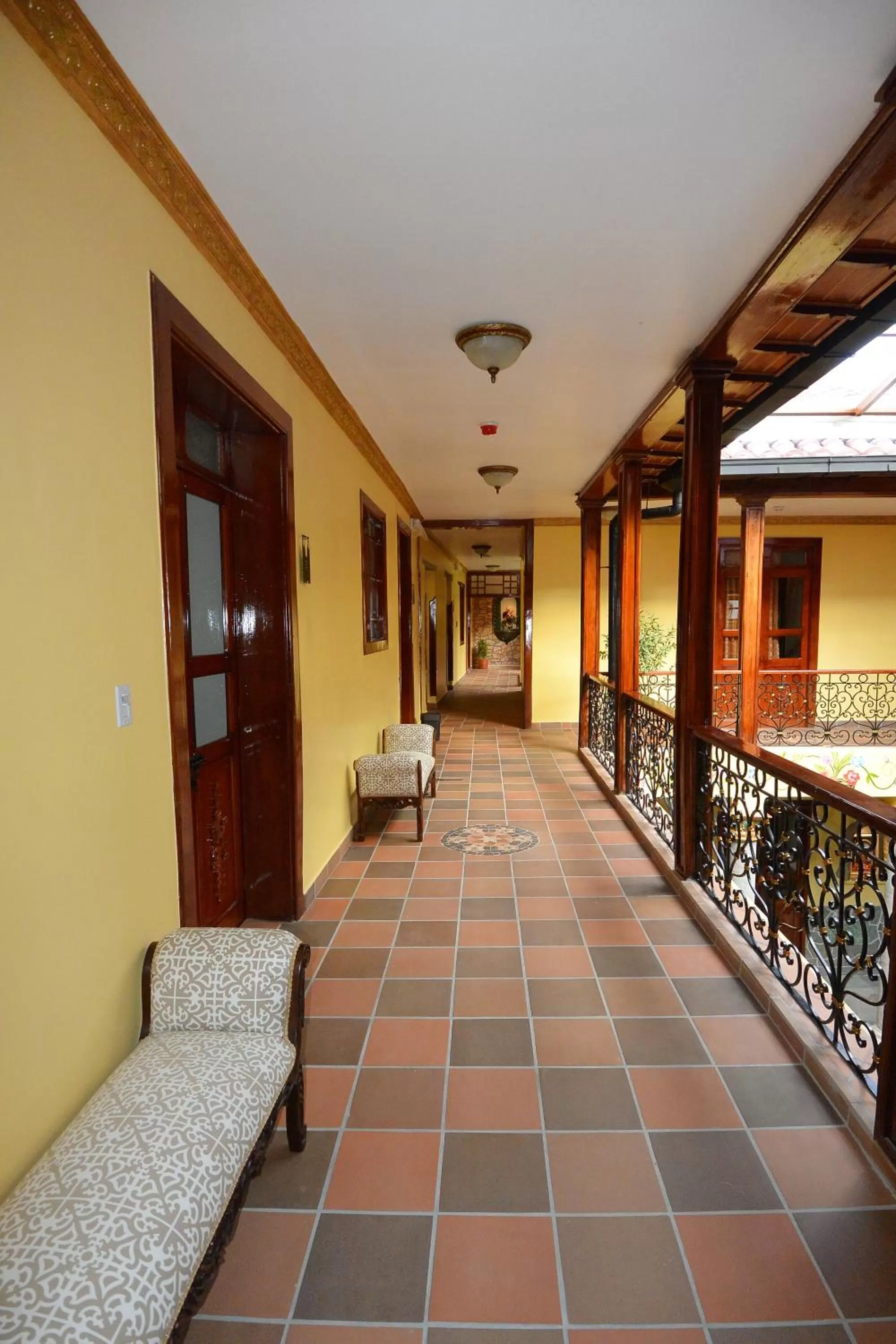 Decorative detail in Hotel La Basílica Quito