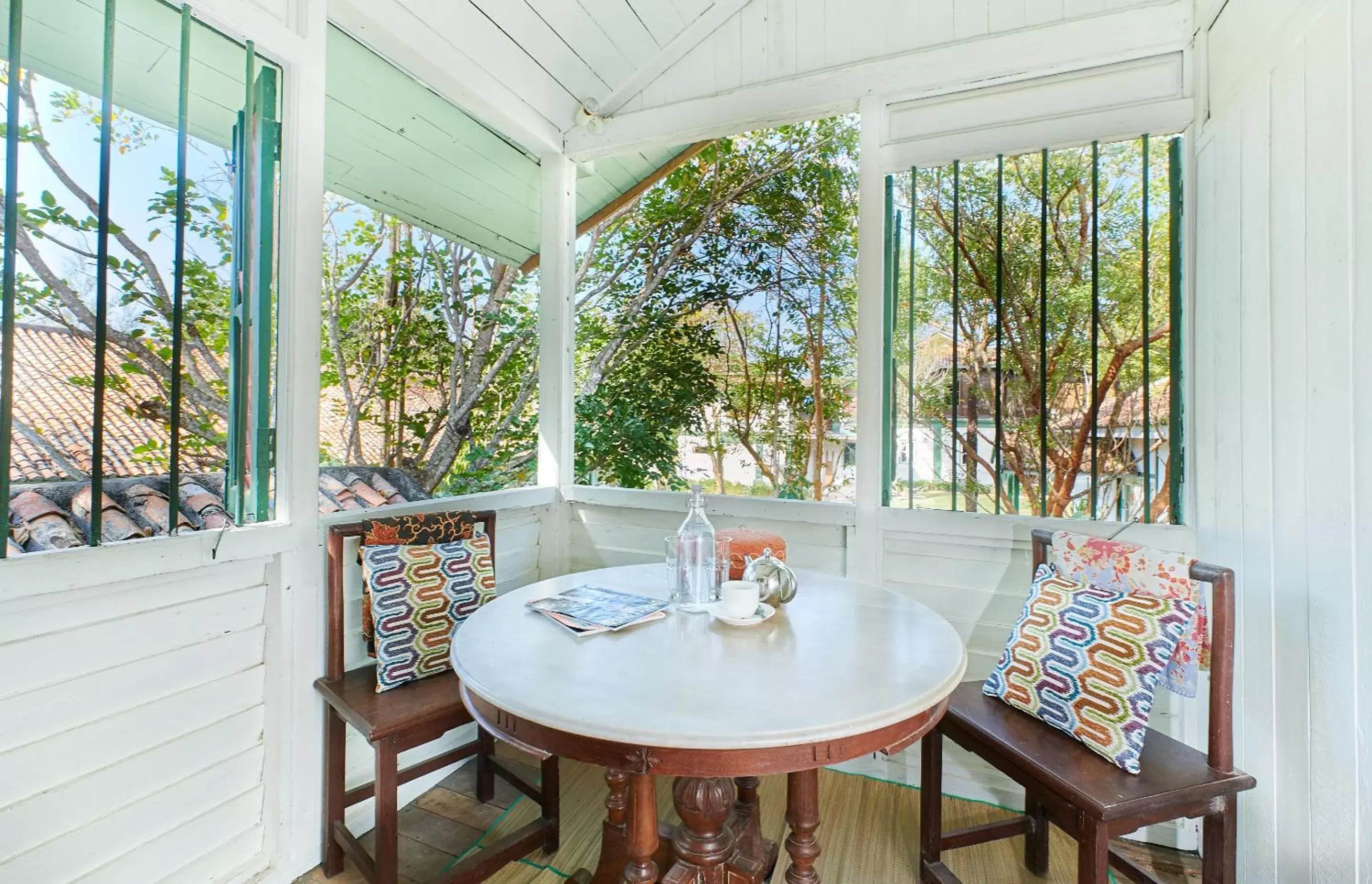 Seating area in Temple Tree Resort