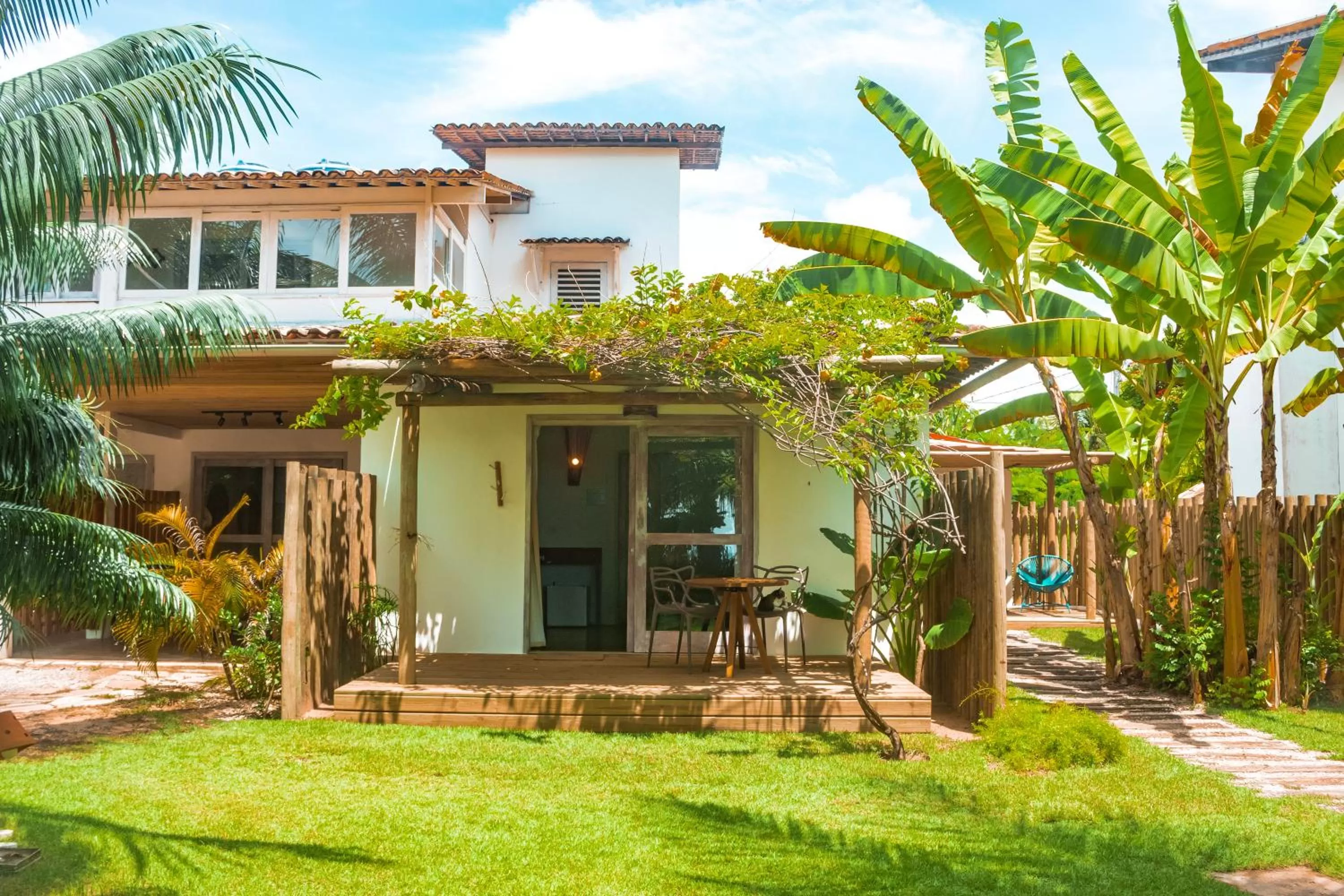 Garden view in Pousada Villa Tatuamunha