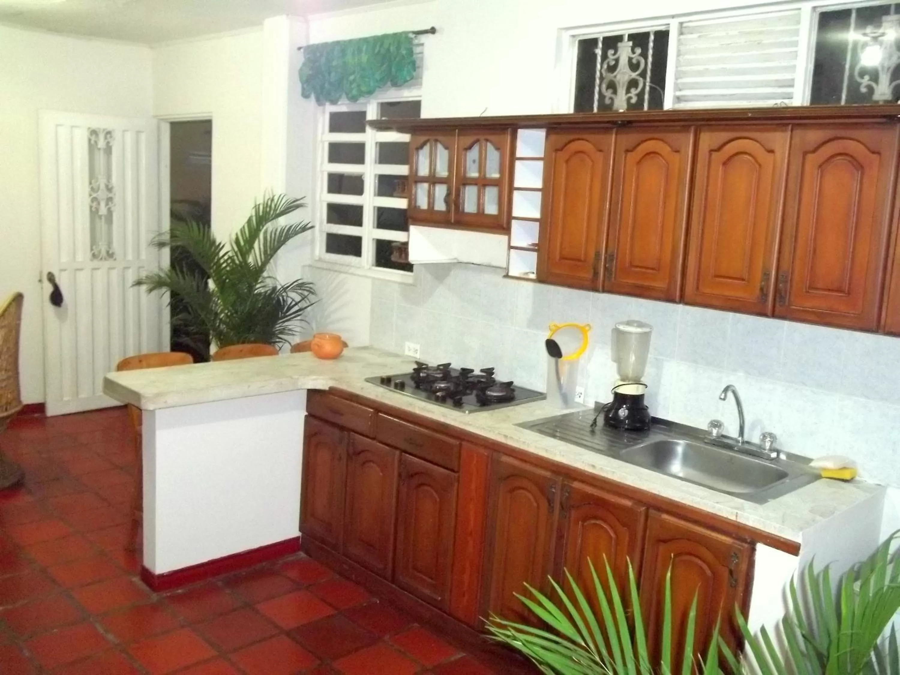Kitchen/Kitchenette in Cabañas Las Bifloras