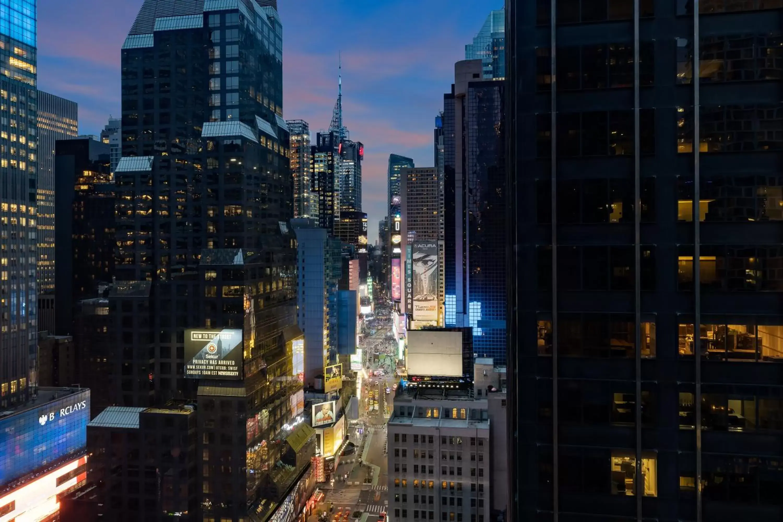 Landmark view in M Social Hotel Times Square New York