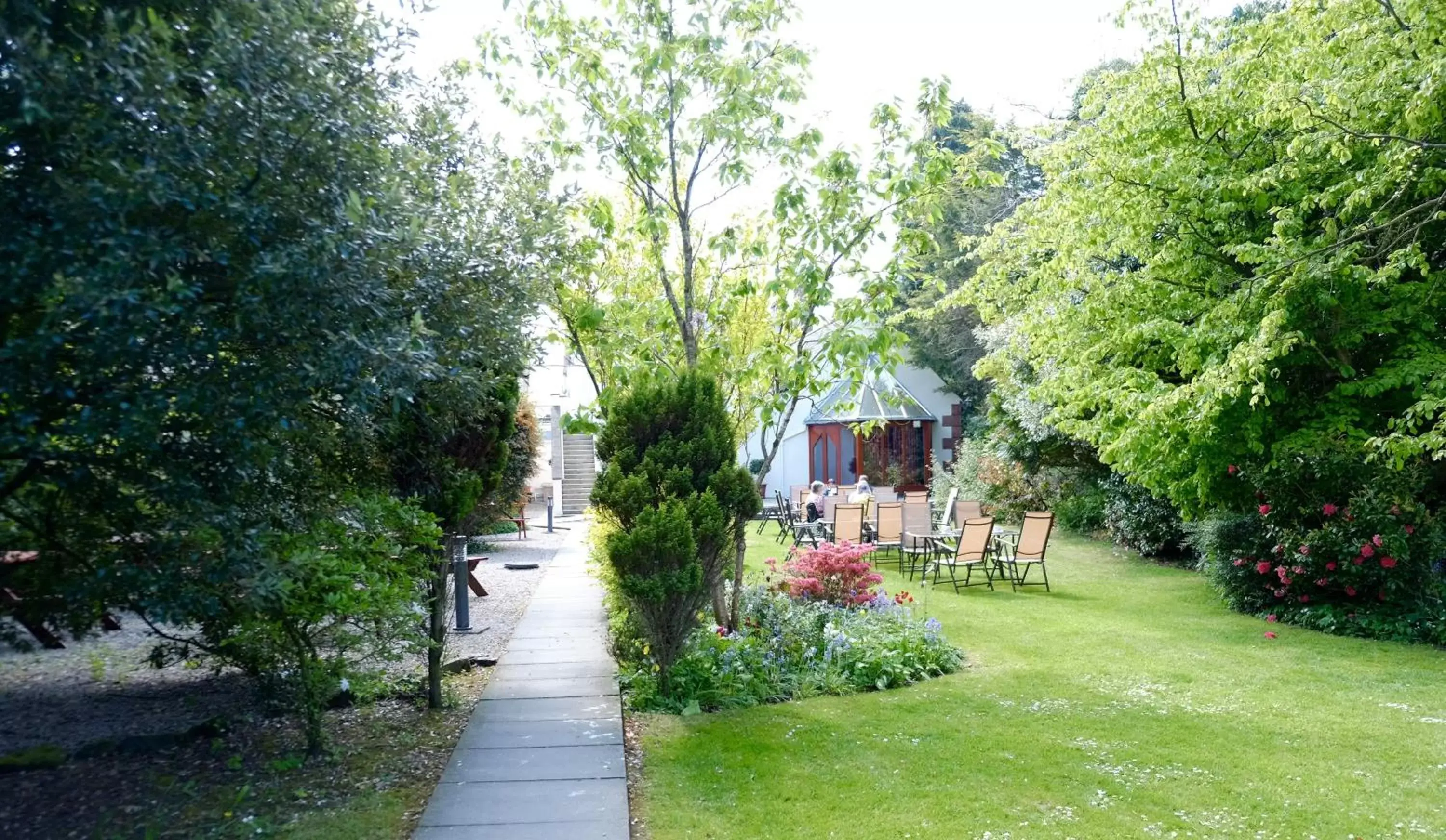 Garden in Selkirk Arms Hotel