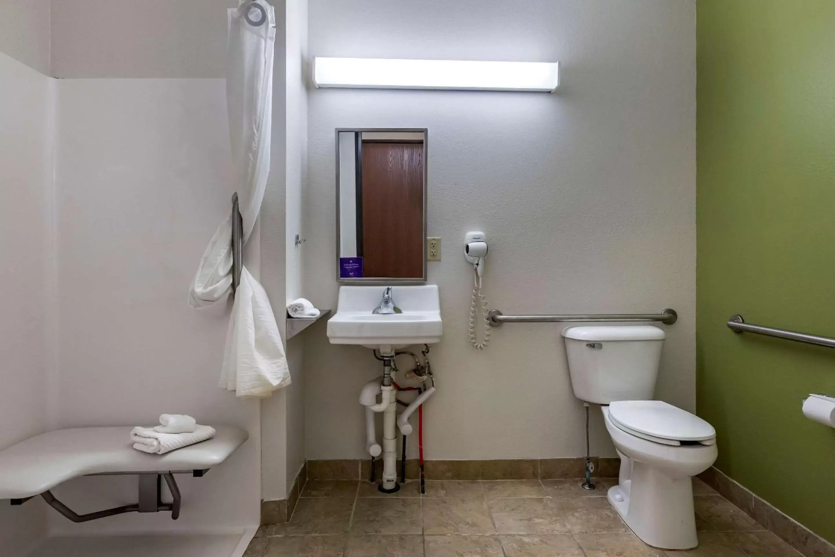 Bathroom in Sleep Inn & Suites Kalamazoo Southwest Bathroom in Sleep Inn & Suites Kalamazoo Southwest