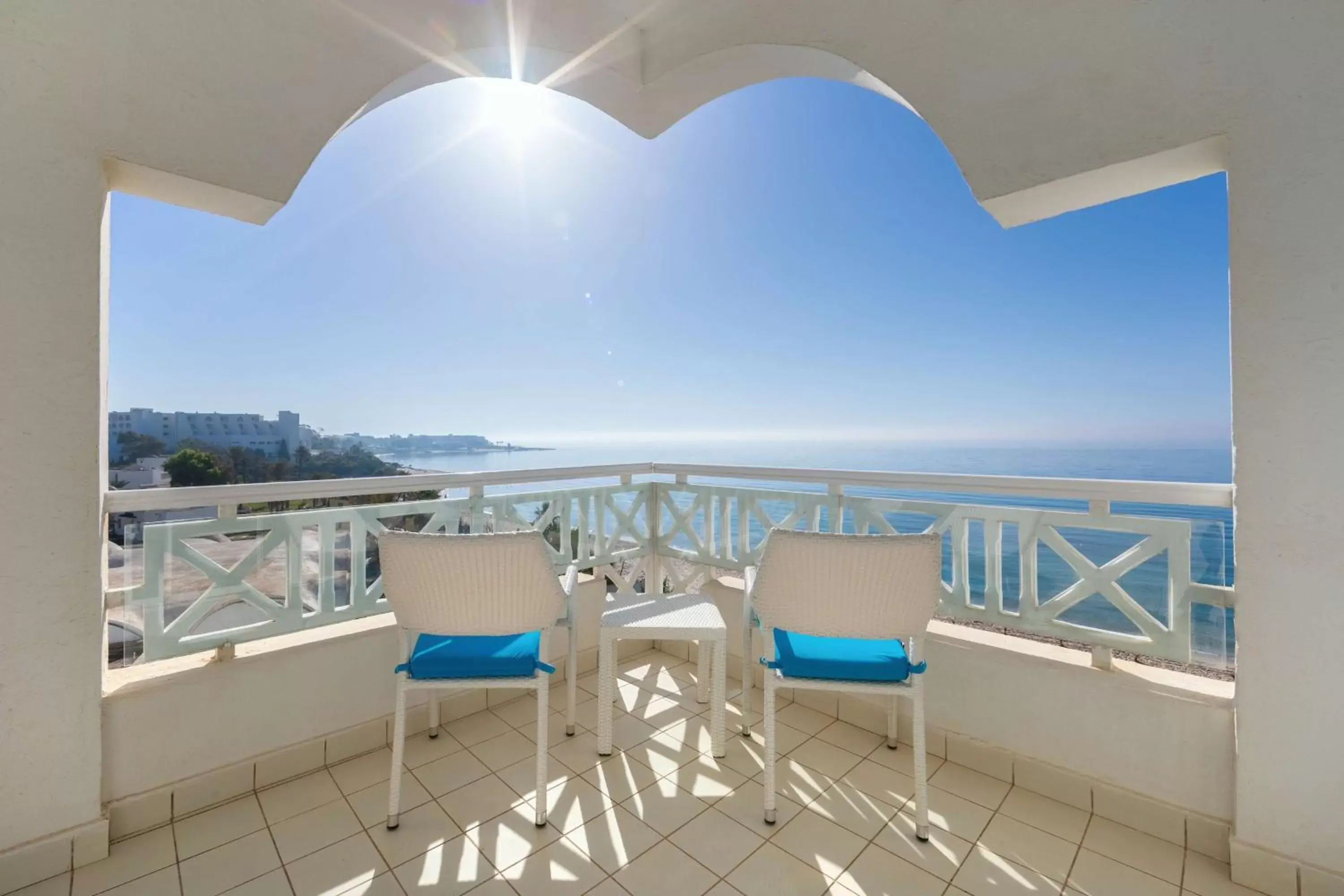 Photo of the whole room, Balcony/Terrace in Radisson Blu Resort & Thalasso Hammamet