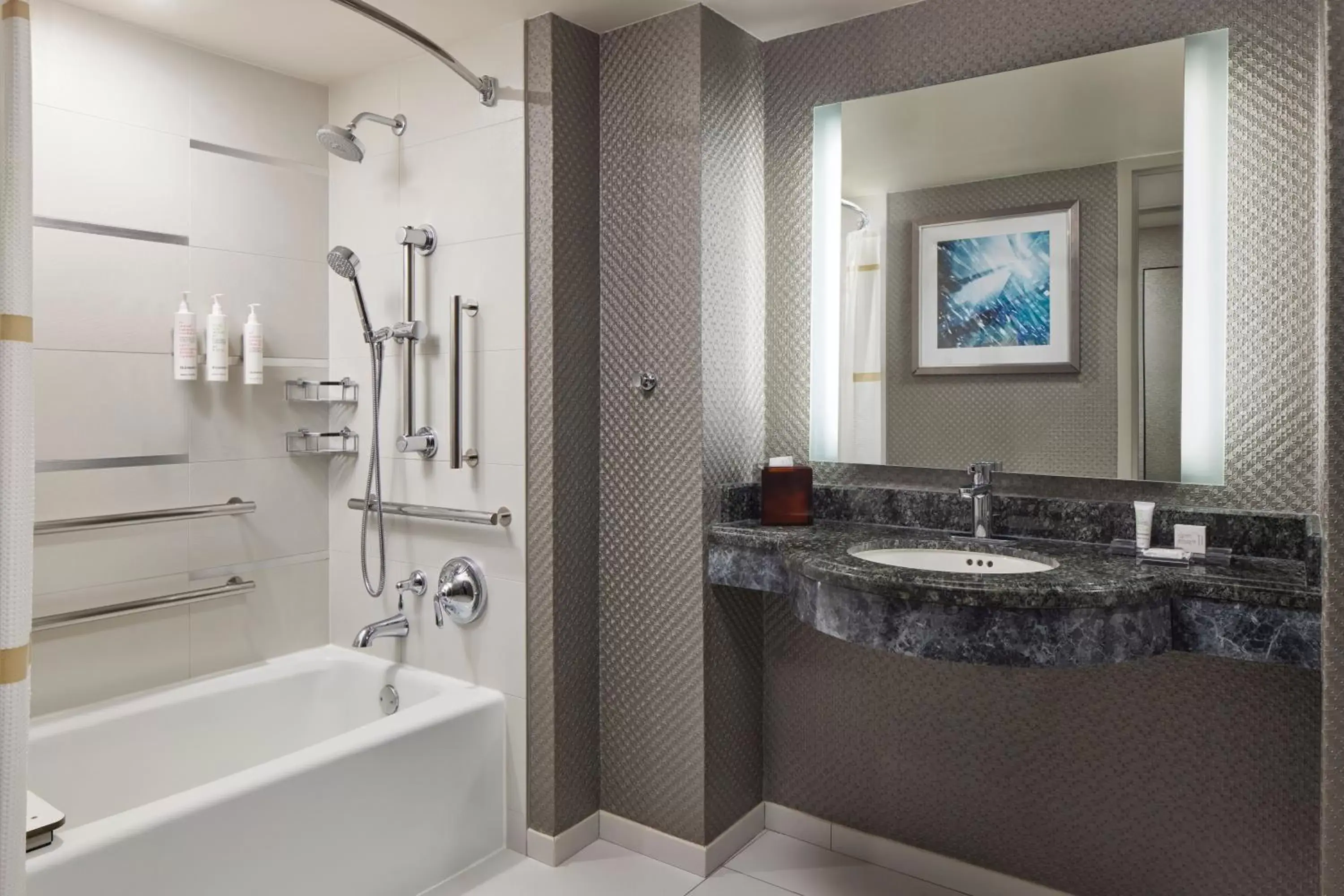 King Room with Adapted Tub - Mobility Accessible in Crystal Gateway Marriott