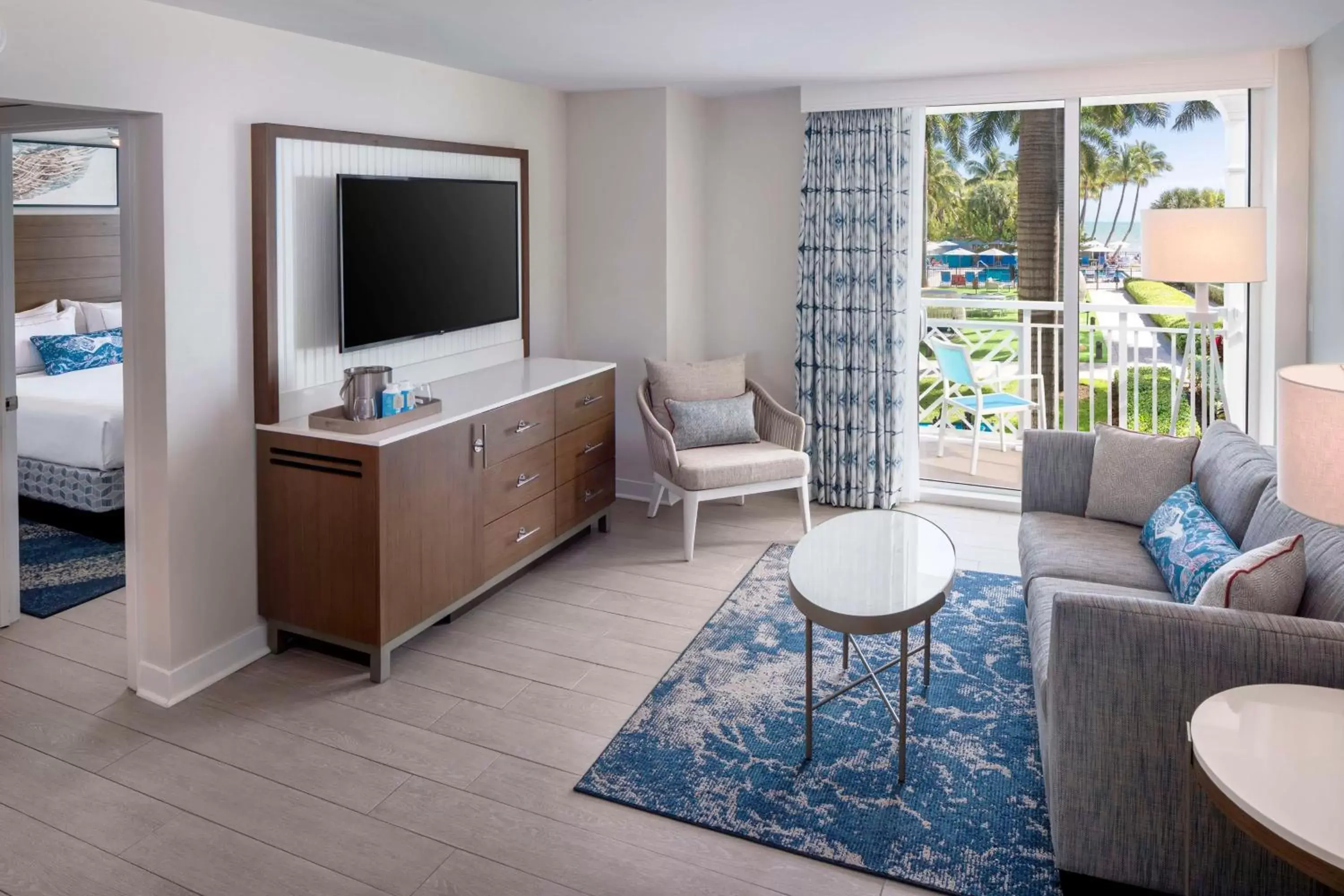 Bedroom, TV/Entertainment Center in The Reach Key West, Curio Collection by Hilton
