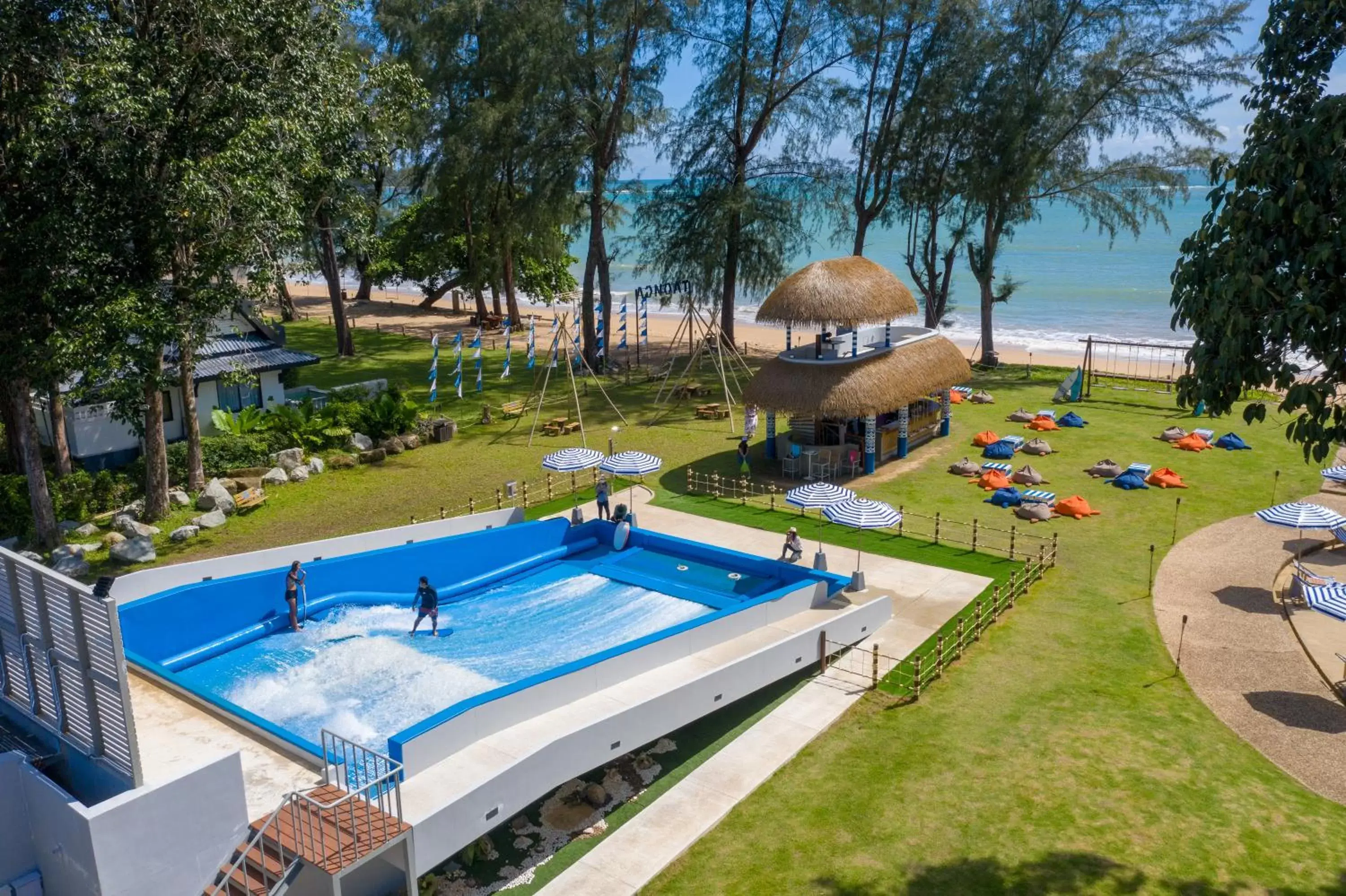 Natural landscape, Pool View in Khaolak Emerald Surf Beach Resort and Spa - SHA Extra Plus