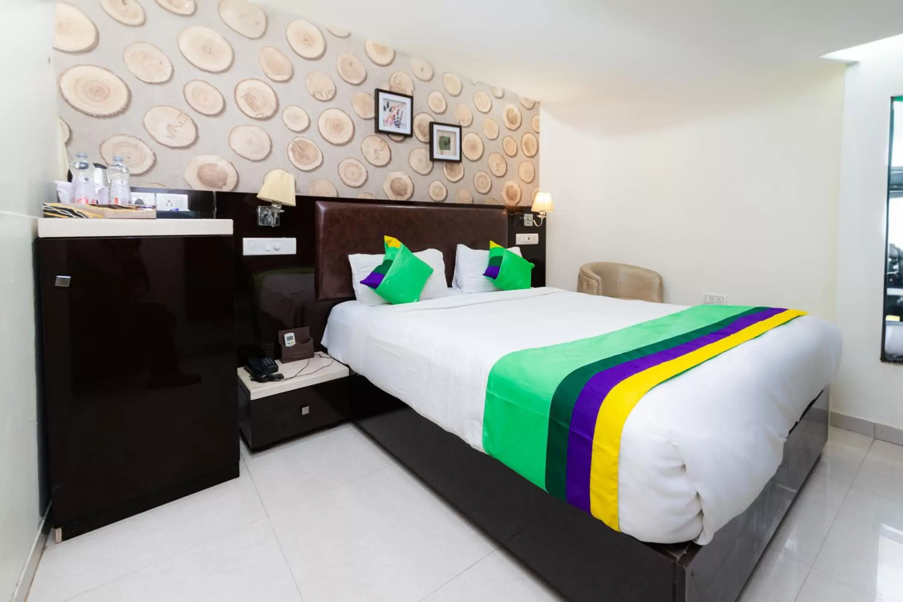 Bed in Treebo Trend Laaiba Residency
