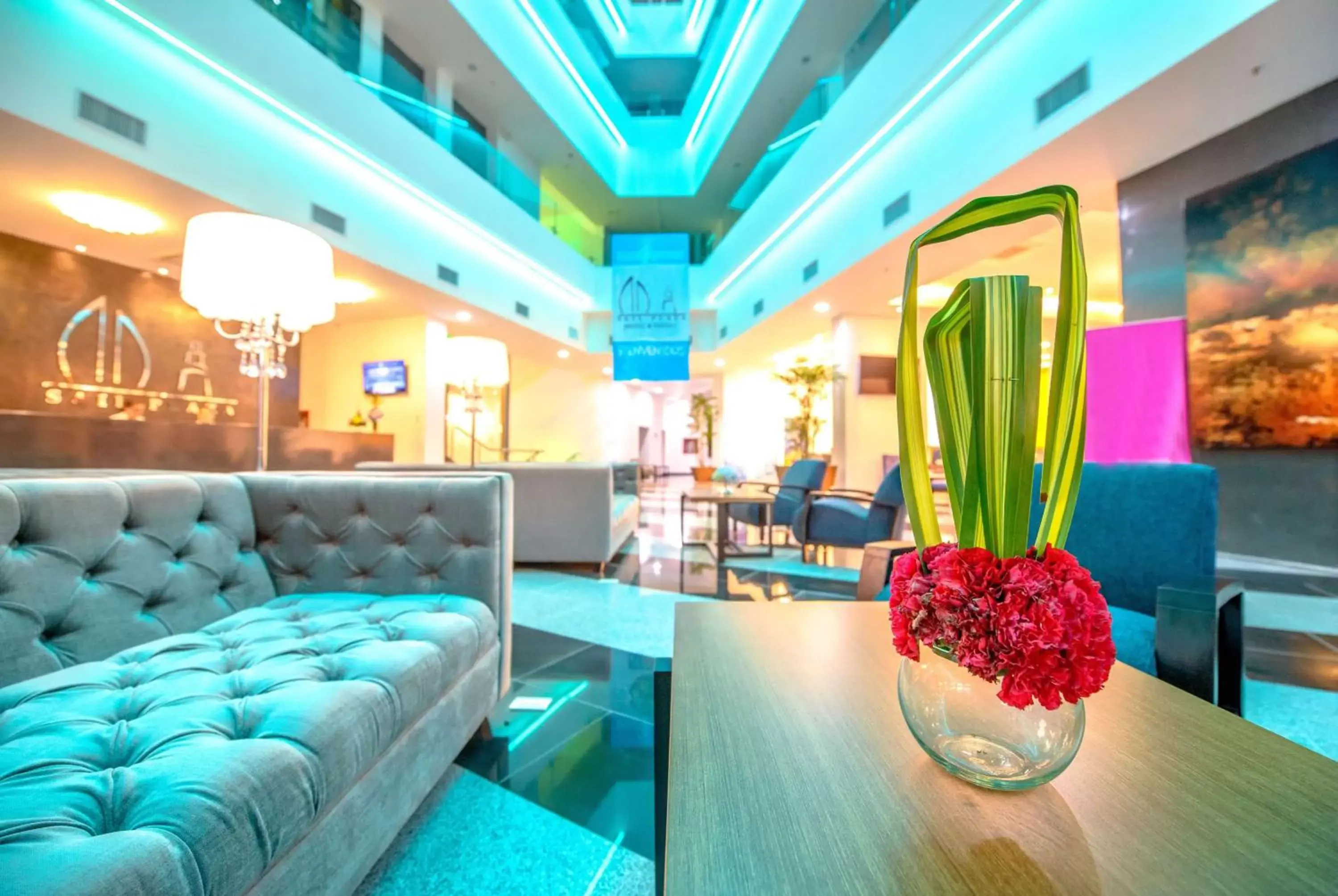 Lobby or reception in Wyndham Manta Sail Plaza Hotel and Convention Center Lobby or reception in Wyndham Manta Sail Plaza Hotel and Convention Center