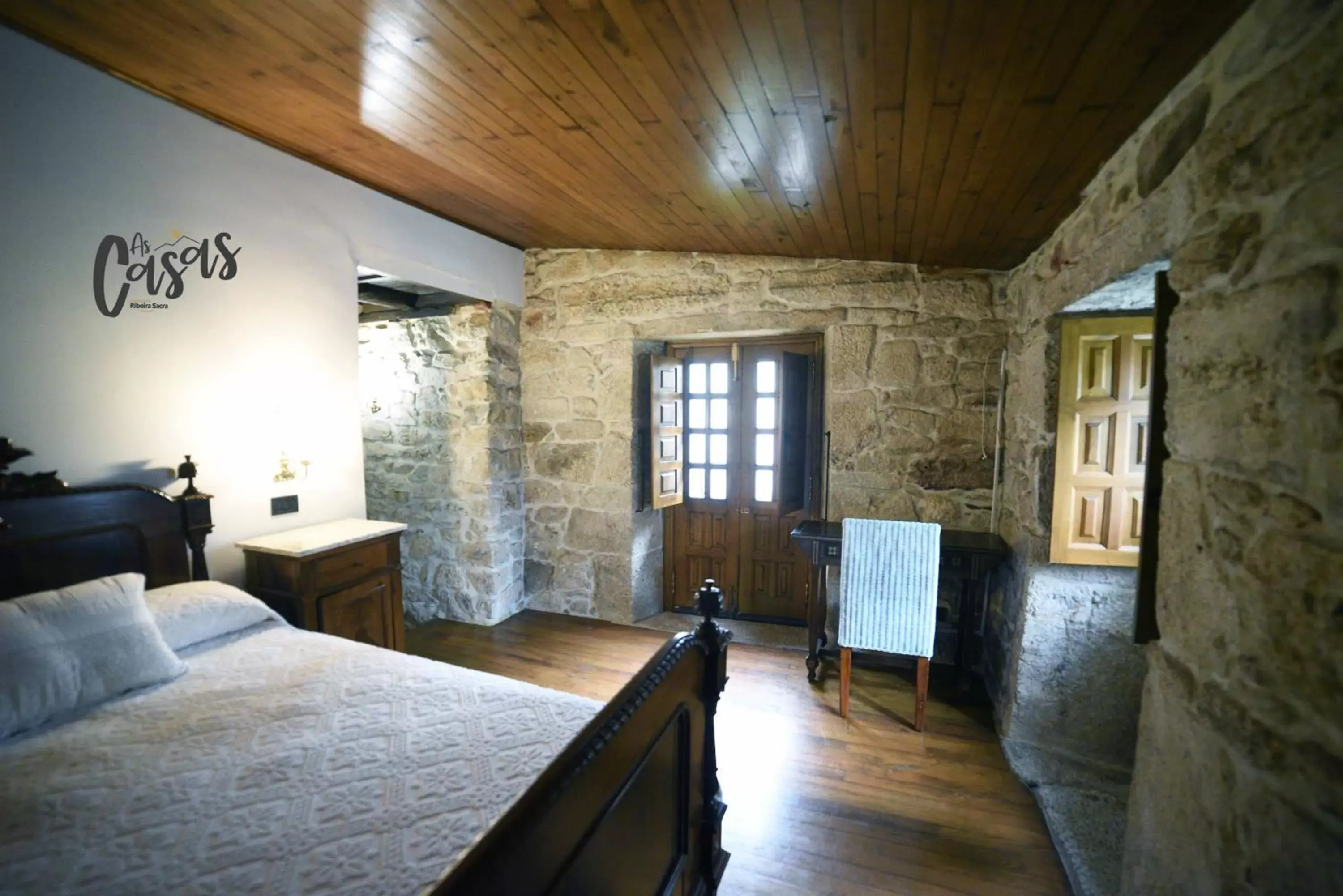 Bed in As Casas Ribeira Sacra