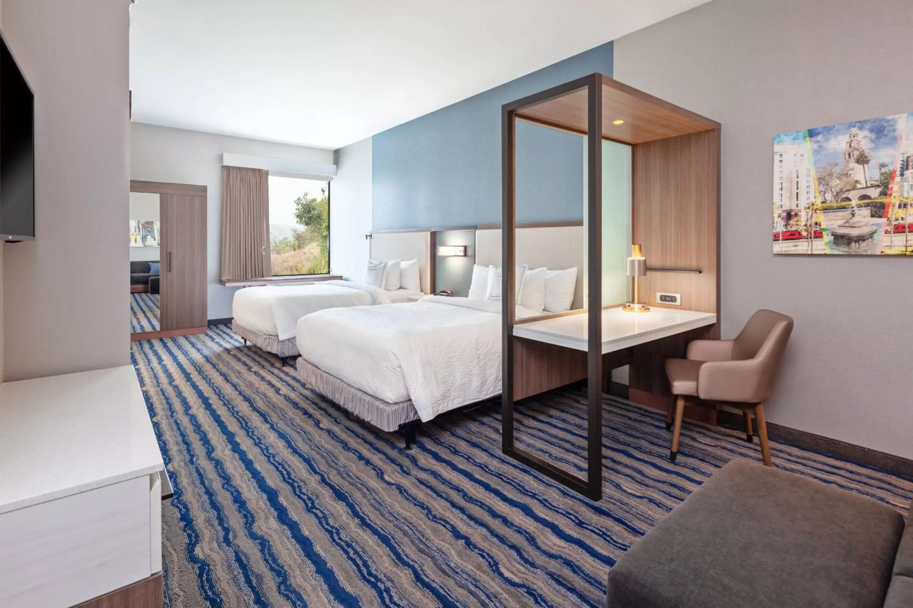 Photo of the whole room, Bed in SpringHill Suites by Marriott Escondido Downtown