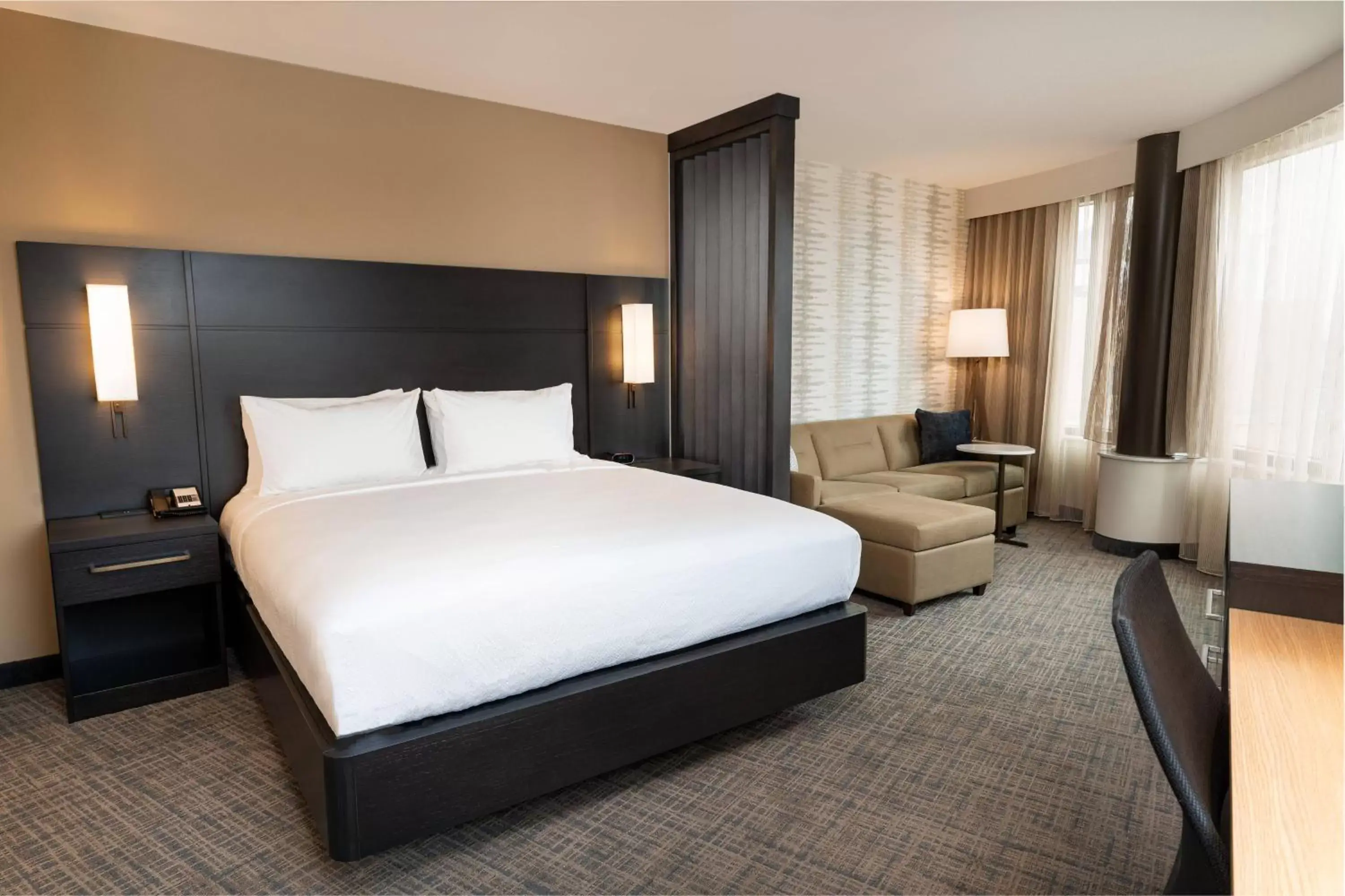 Bedroom, Bed in Residence Inn by Marriott Grand Rapids Downtown