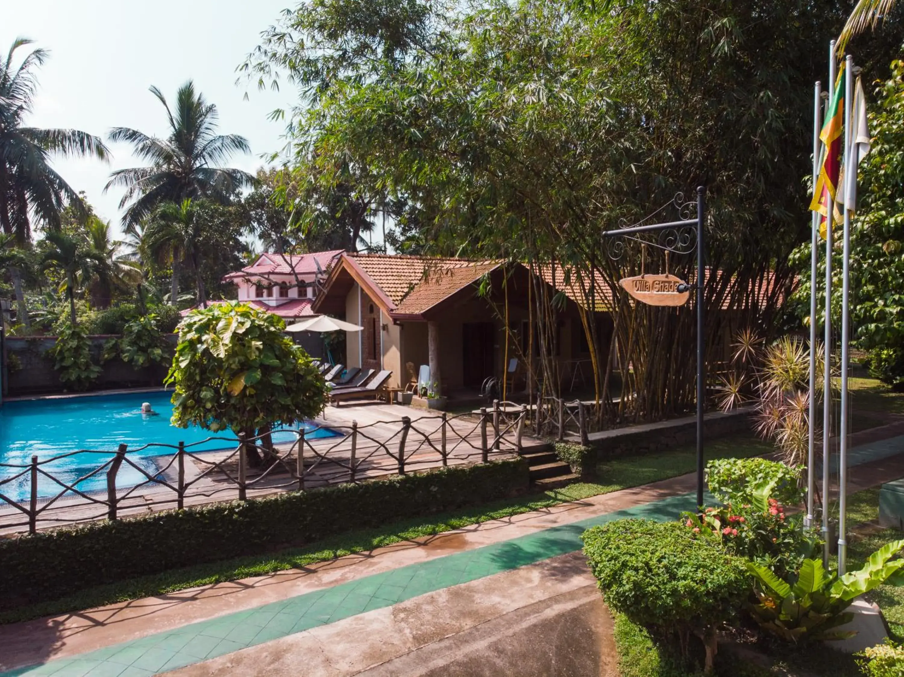 Garden, Swimming Pool in Villa Shade