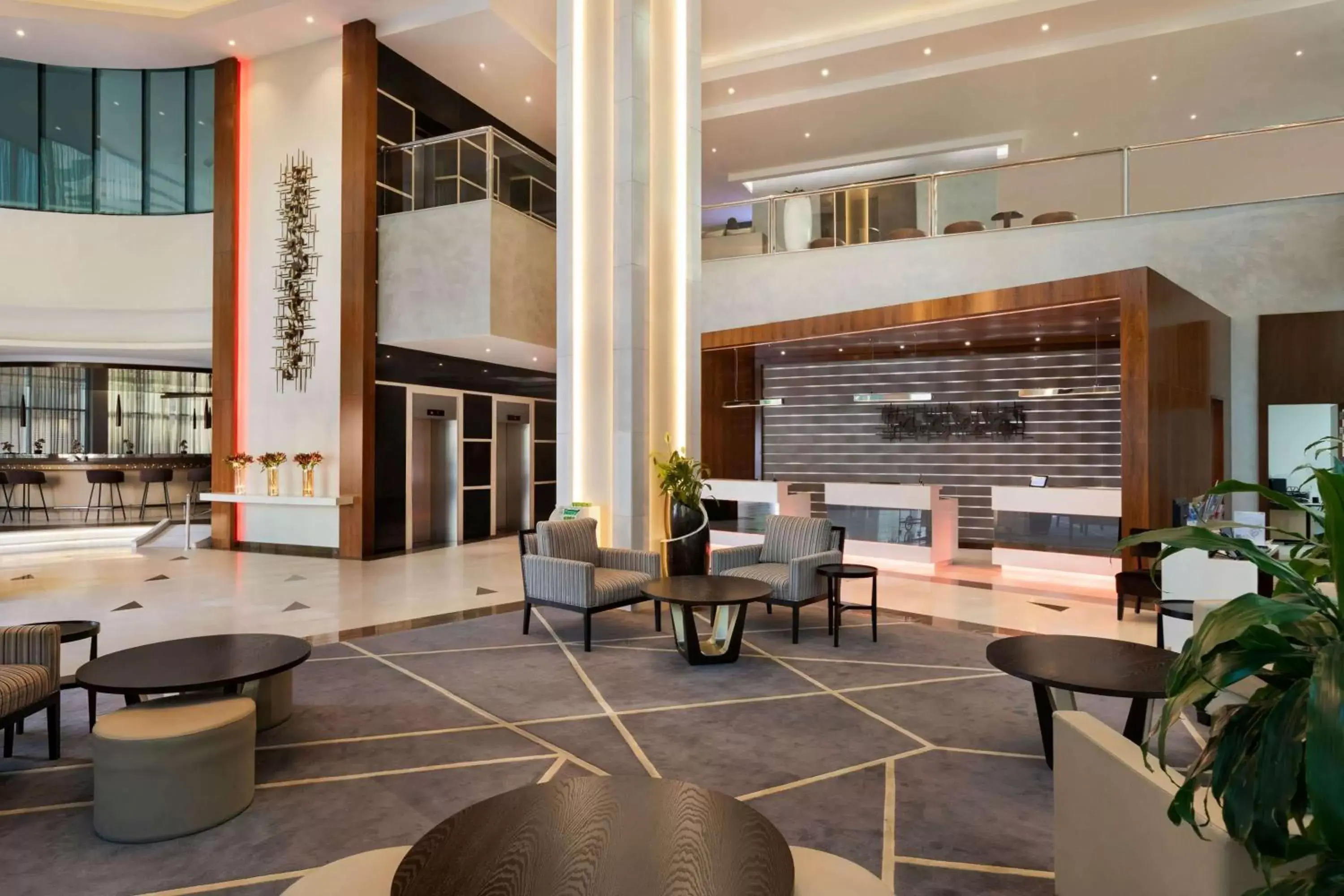 Lobby or reception in Ramada by Wyndham Dubai Barsha Heights Lobby or reception in Ramada by Wyndham Dubai Barsha Heights