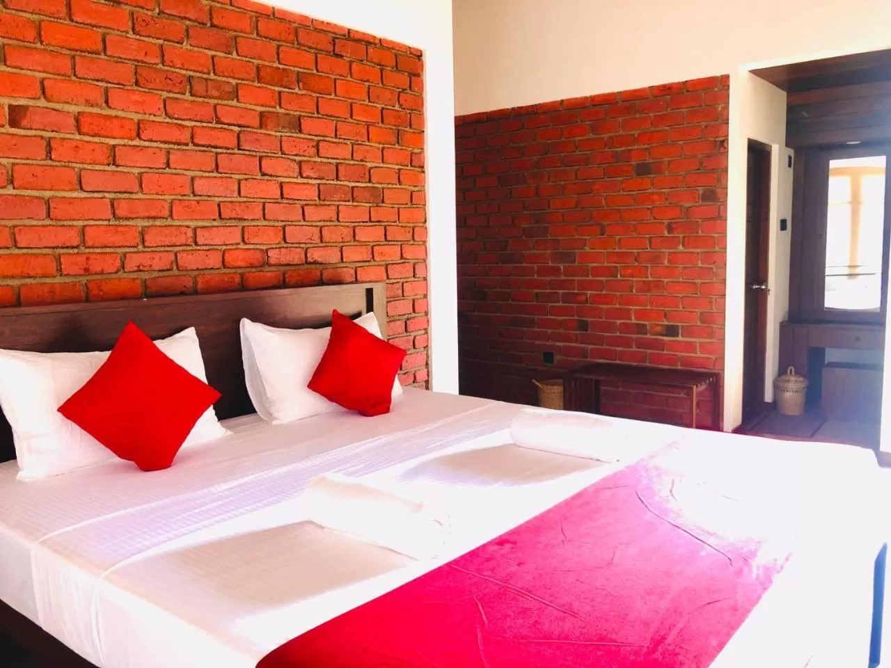 Bed in Lolu Village Resort