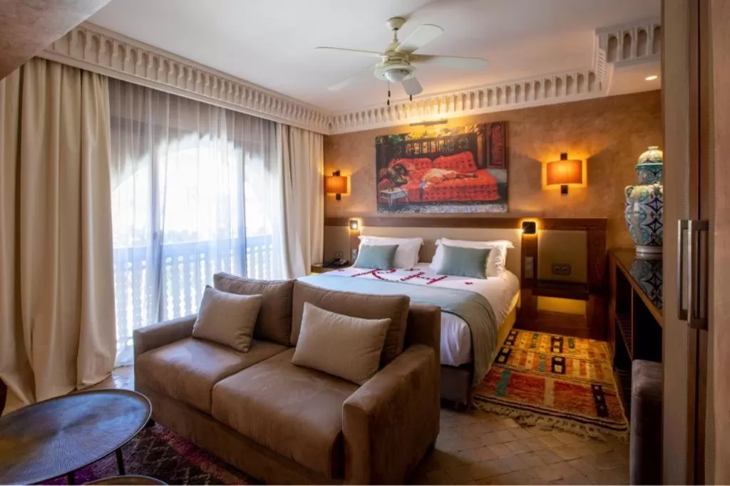 Bedroom, Bed in Les Jardins De La Koutoubia