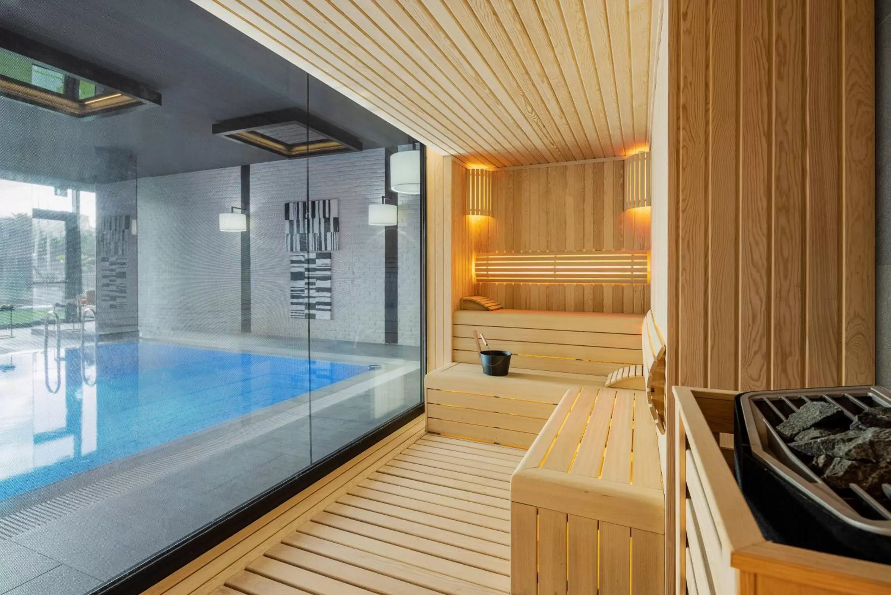 Sauna, Swimming Pool in Movenpick Living Istanbul Camlivadi