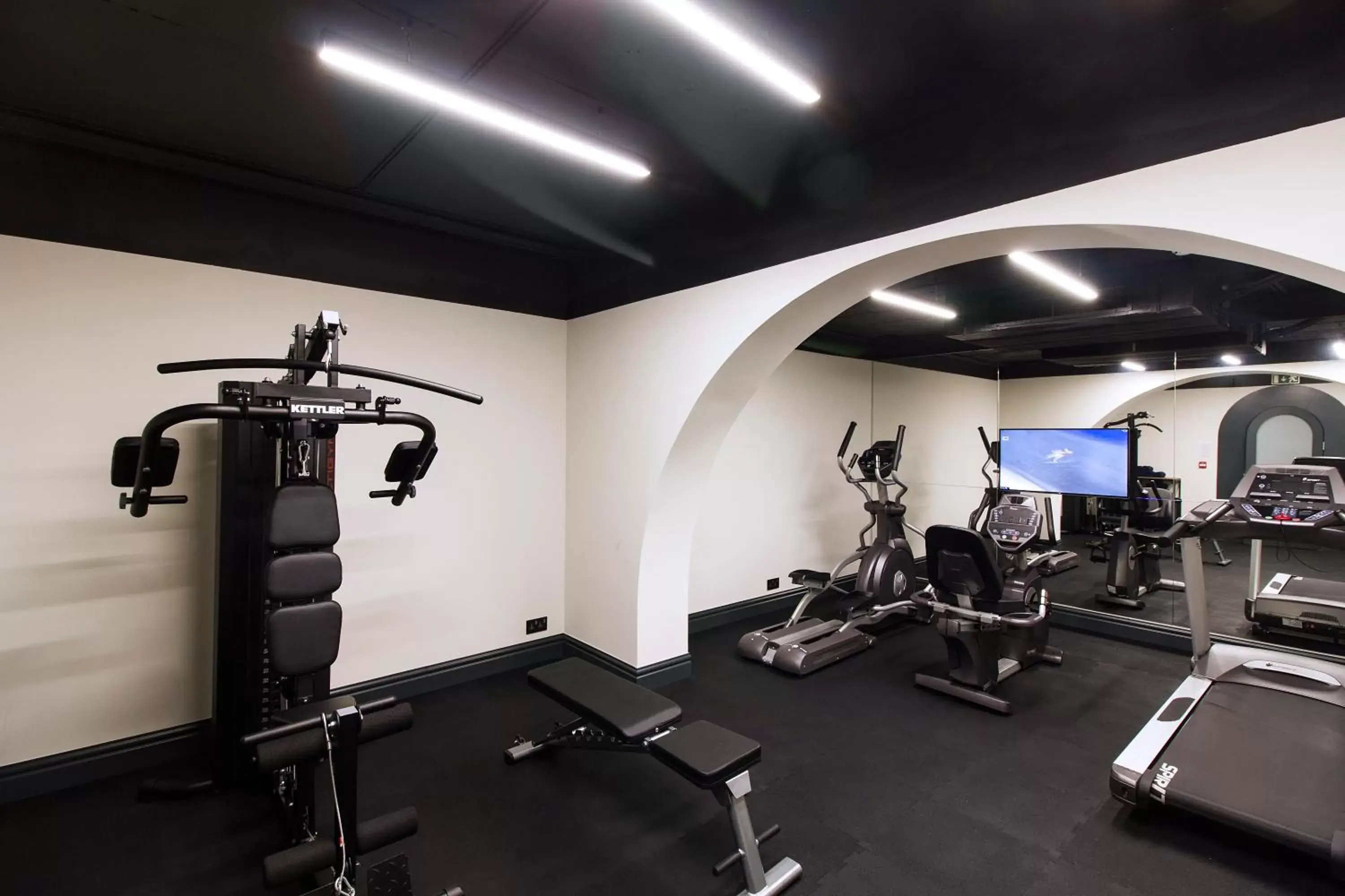 Fitness centre/facilities in La Falconeria Hotel