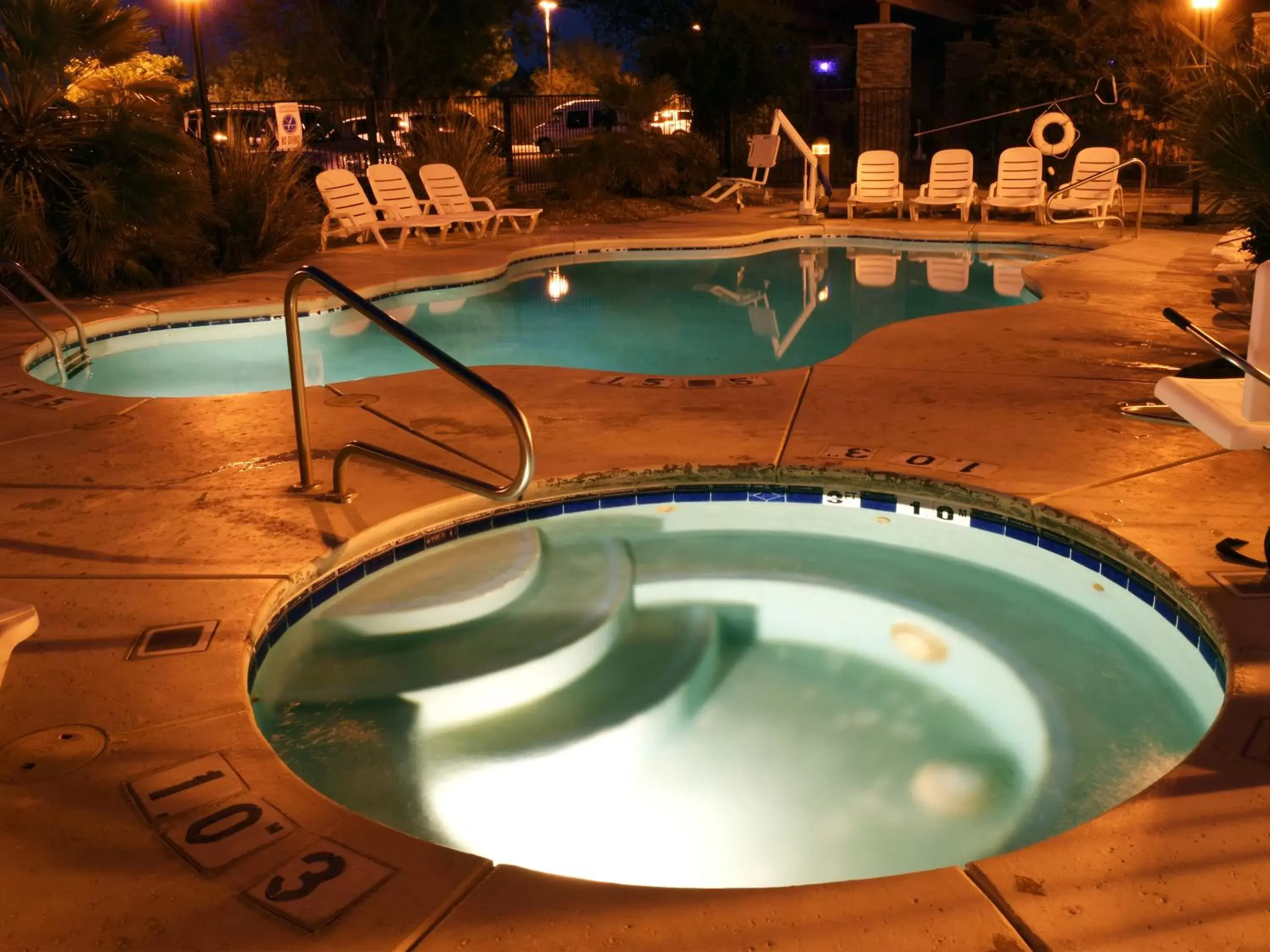 Night, Swimming Pool in The Tombstone Grand Hotel