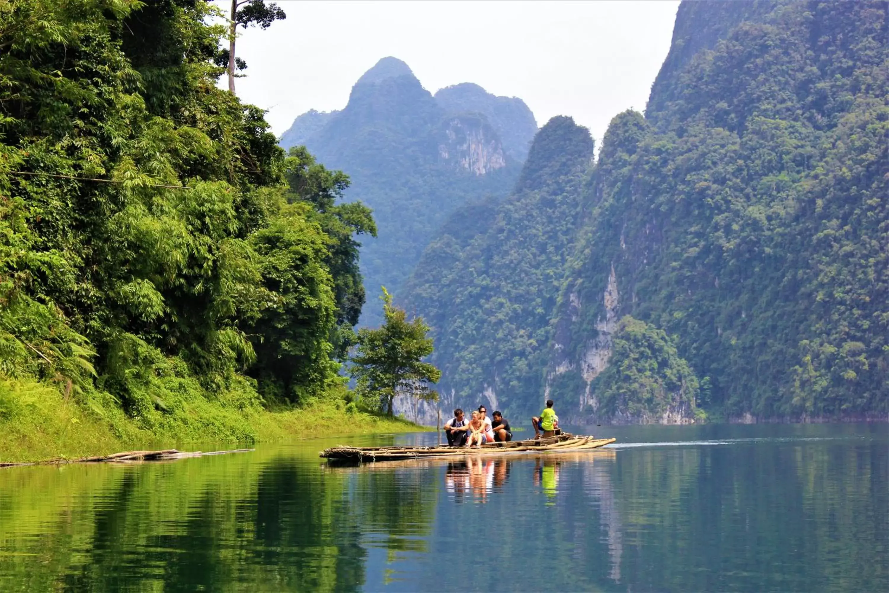 Natural landscape in Khao Sok River Home Resort