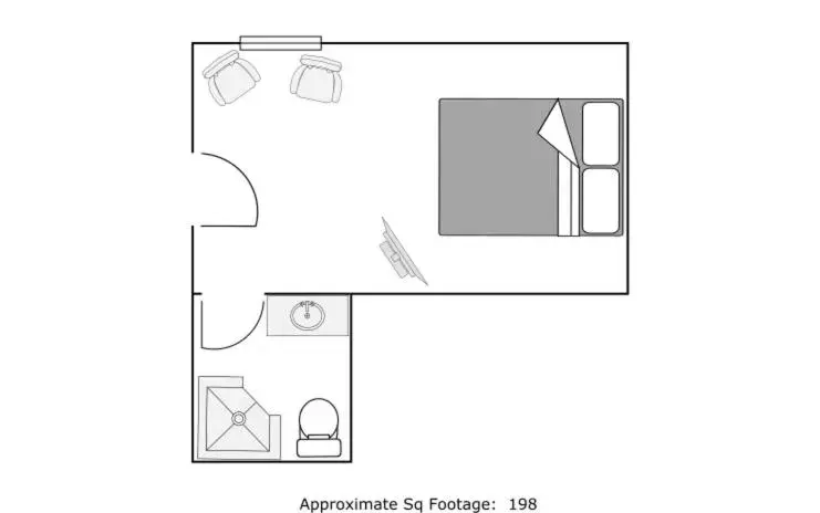 Floor Plan in Mine and Farm, The Inn at Guerneville, CA