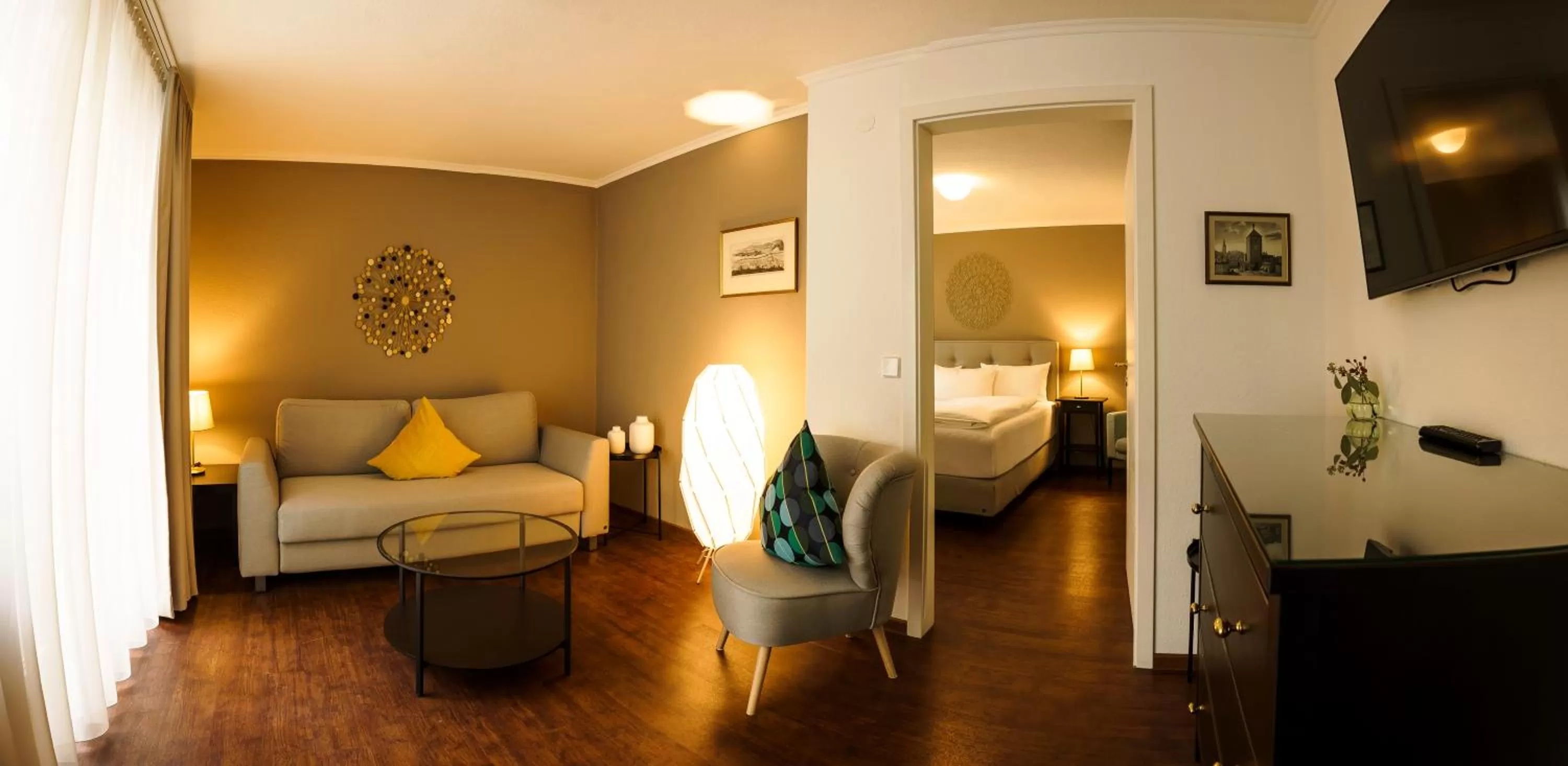 Bed in Hotel Rappen am Münsterplatz