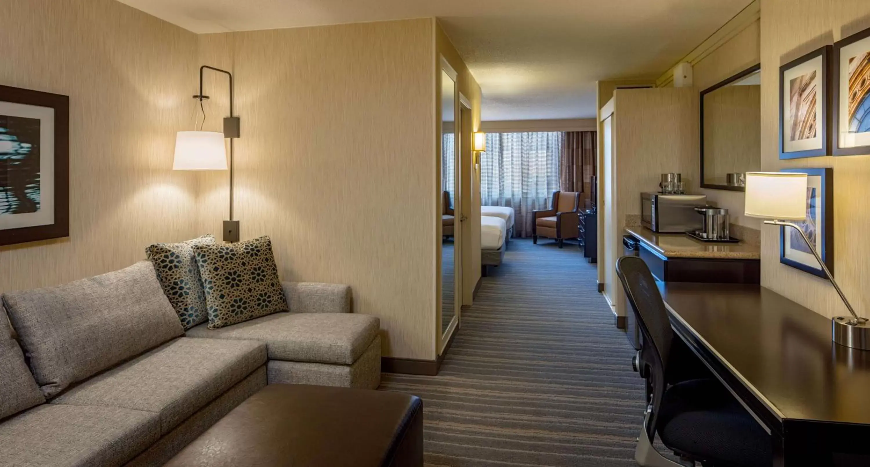 Bedroom, Seating Area in DoubleTree Suites by Hilton Minneapolis Downtown