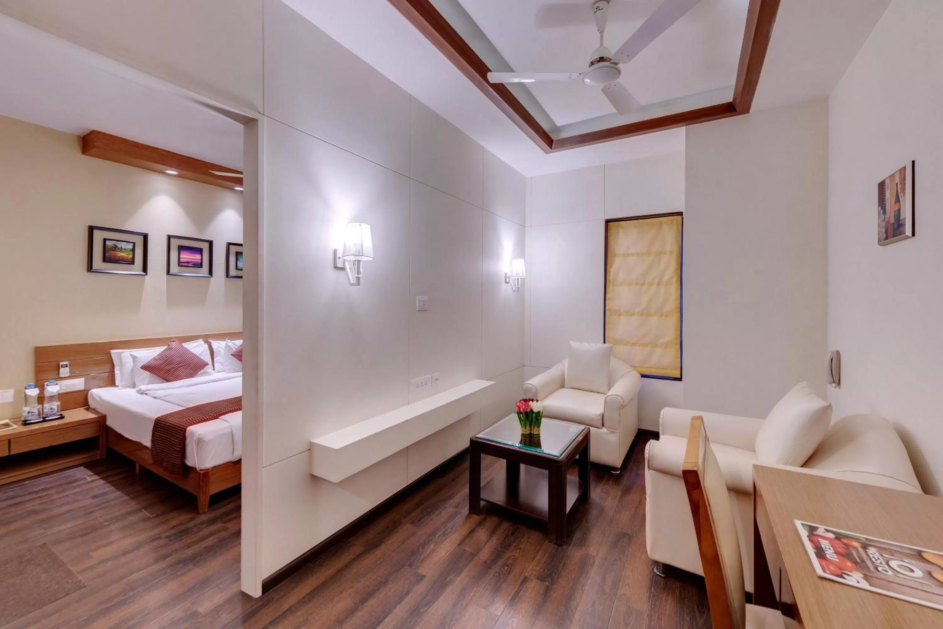 View (from property/room), Bed in Grand Fortune Beacon, Ichalkaranji