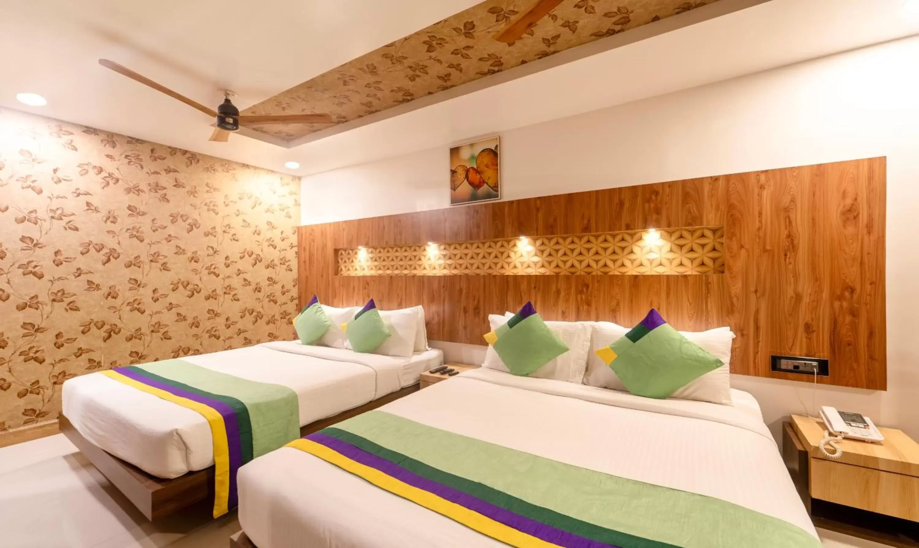 Bedroom, Bed in FabHotel Golden Swan Chennai Airport Free Pickup & Drop