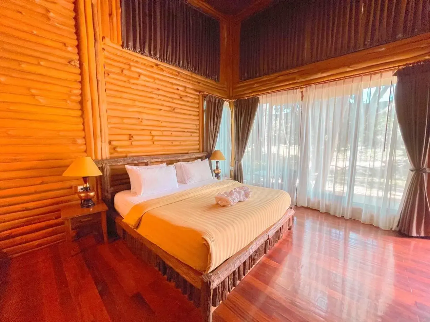 Bed in Blues River Resort