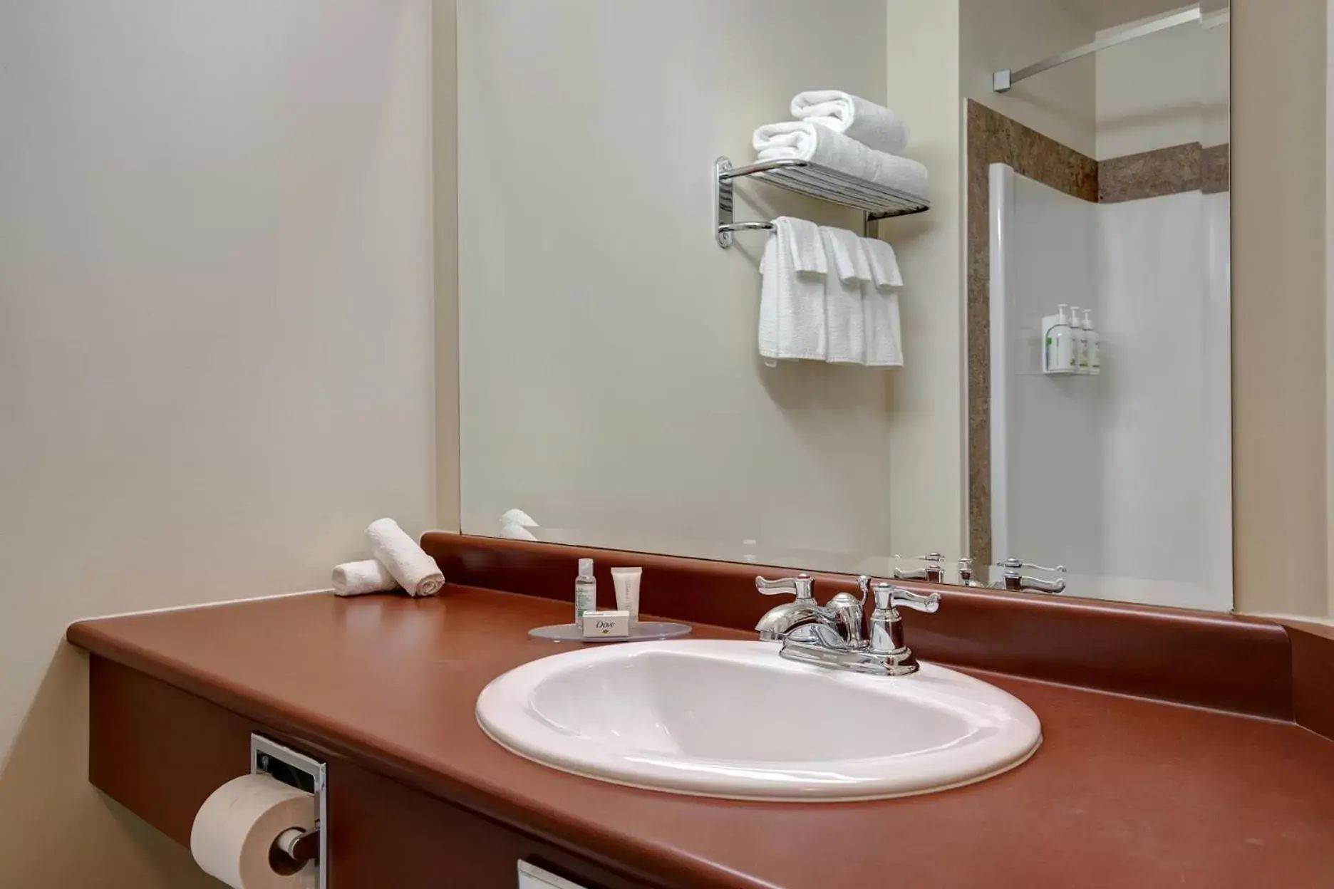 Bathroom in Days Inn by Wyndham Dawson Creek