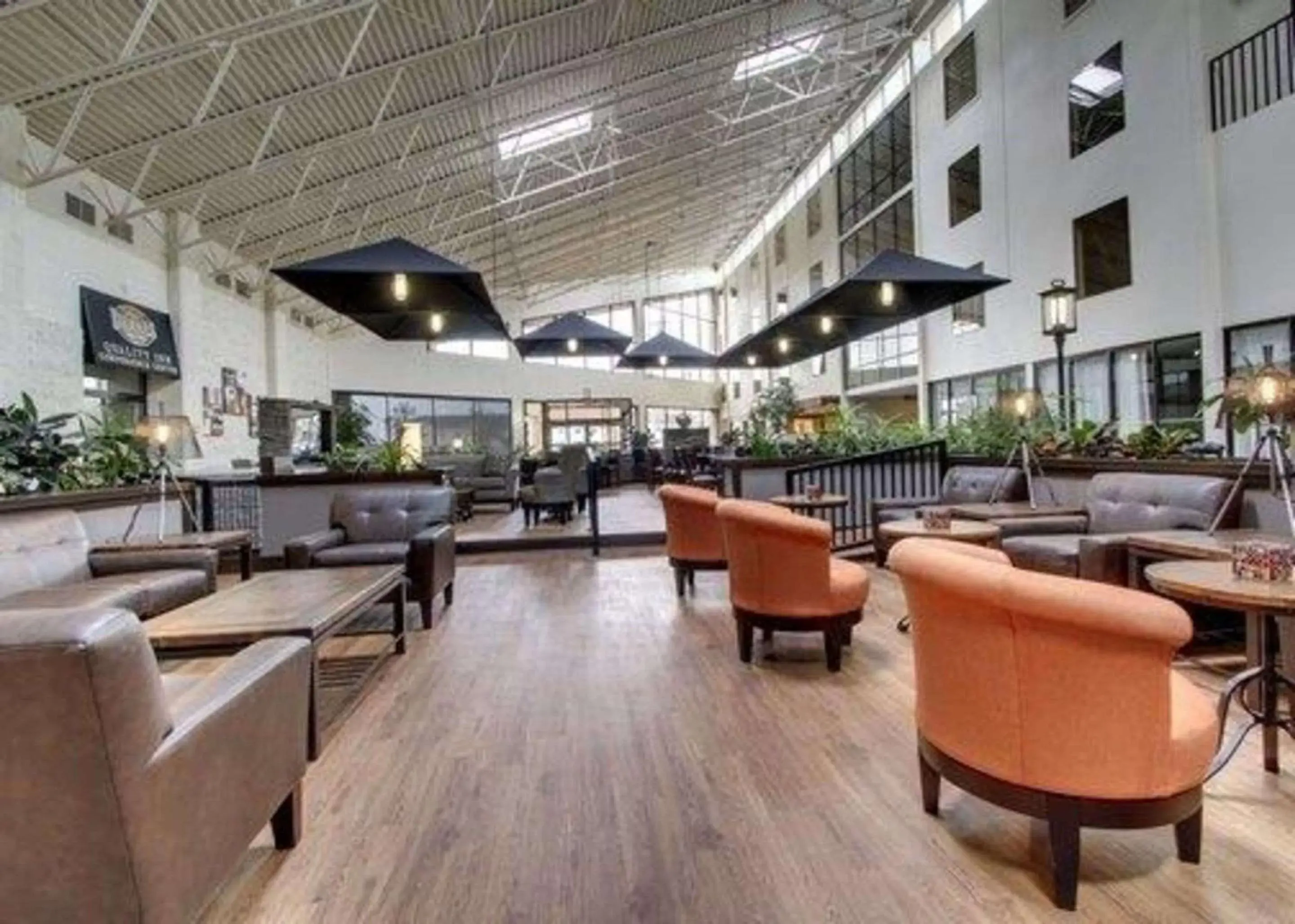 Lobby or reception, Lounge/Bar in The Atrium Hotel on Third