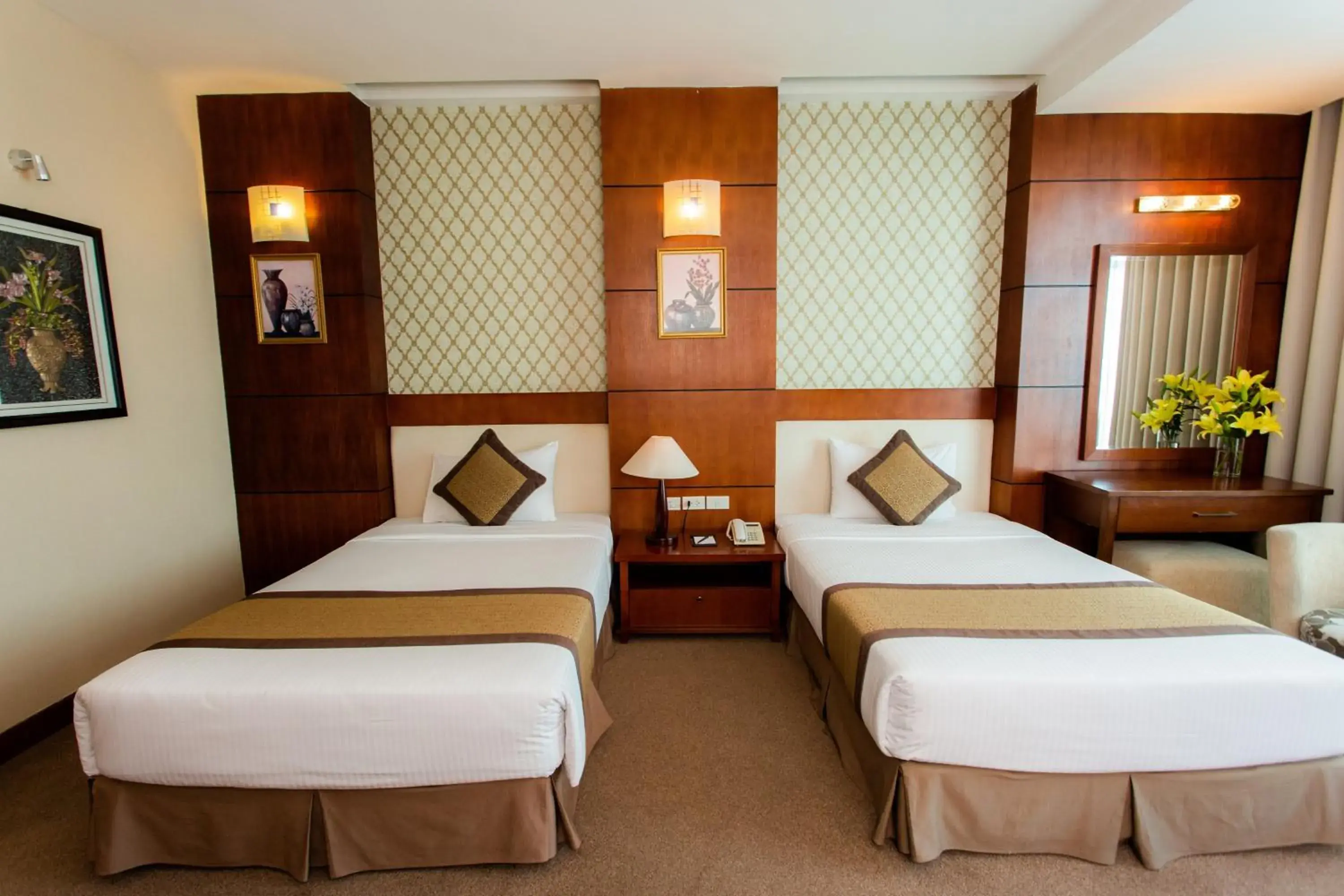 Bed in Muong Thanh Grand Hanoi Hotel