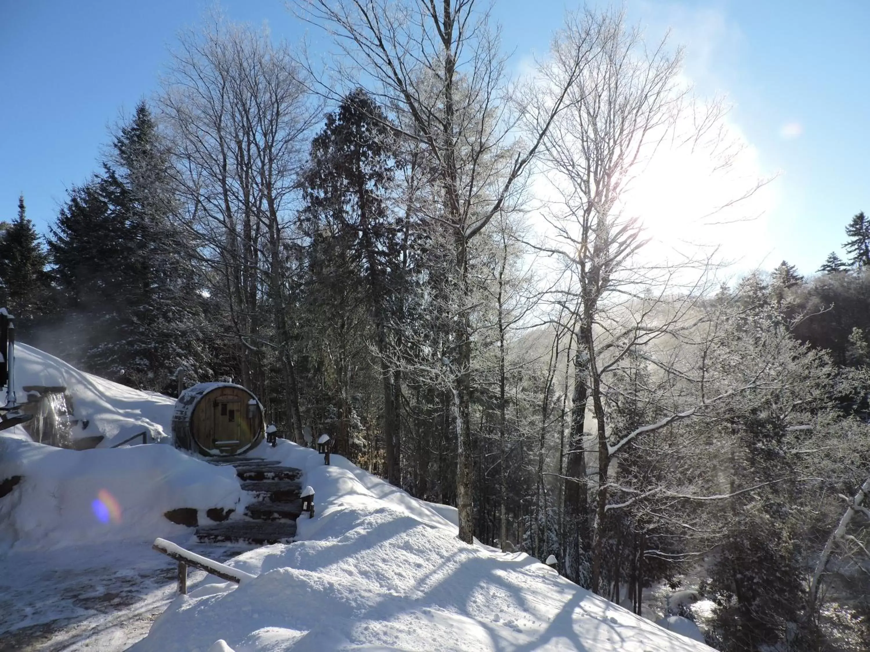 River view, Winter in Auberge Spa & Beaux Reves