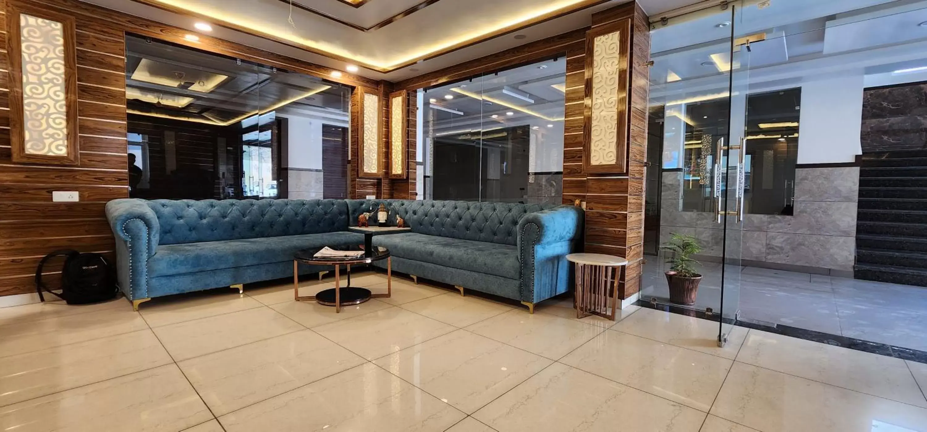 Lobby or reception in Hotel The Vaishvik Lobby or reception in Hotel The Vaishvik