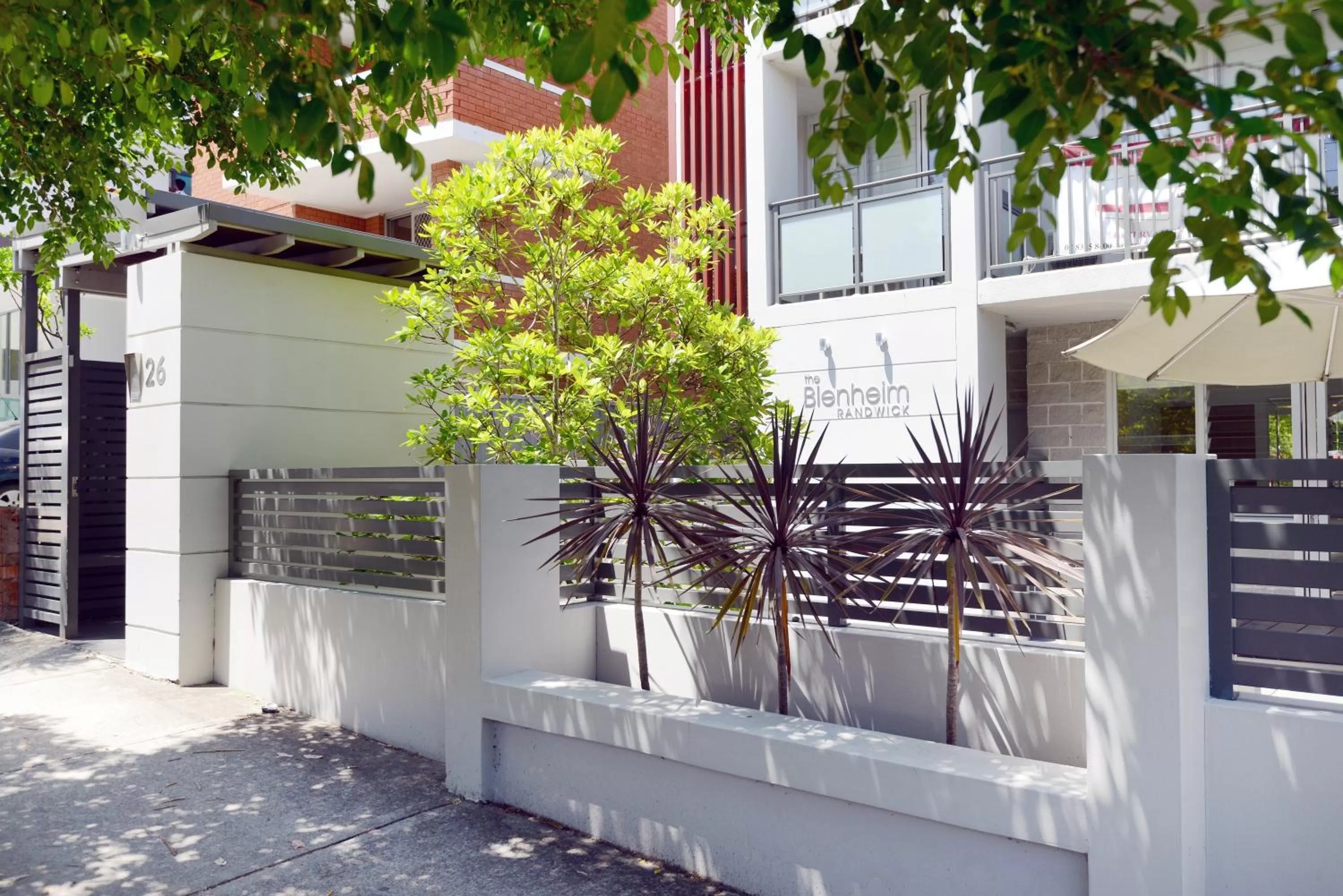 Facade/entrance in The Blenheim